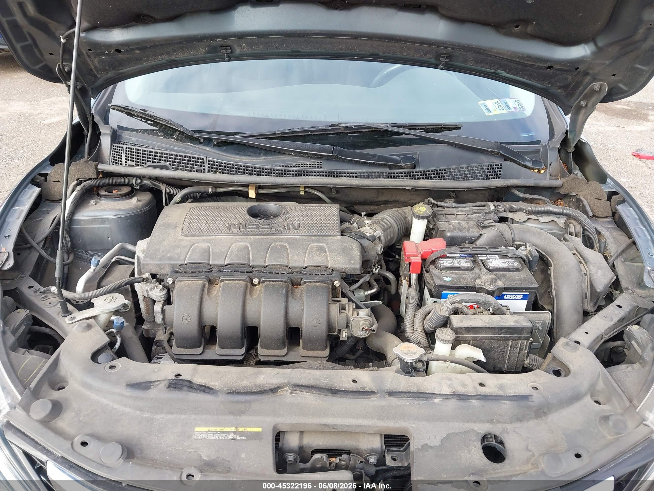 2016 Nissan Sentra Sv Синий vin: 3N1AB7AP7GY303296