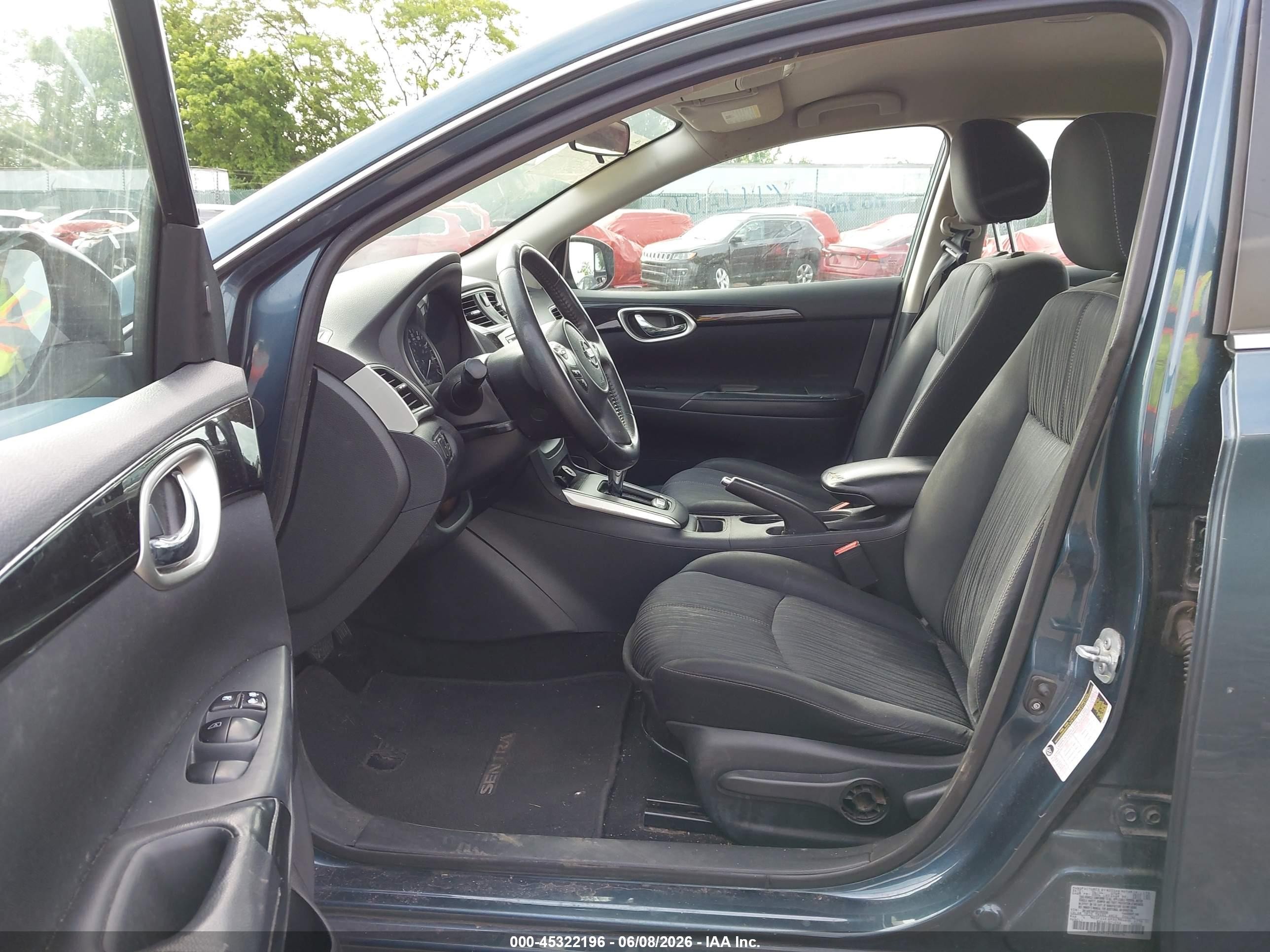 2016 Nissan Sentra Sv Синий vin: 3N1AB7AP7GY303296