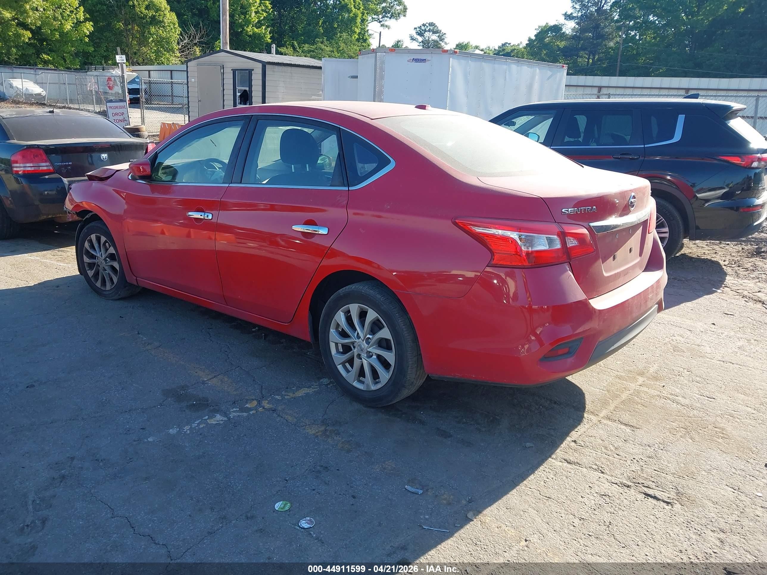 2016 Nissan Sentra Sv Красный vin: 3N1AB7AP7GY324231