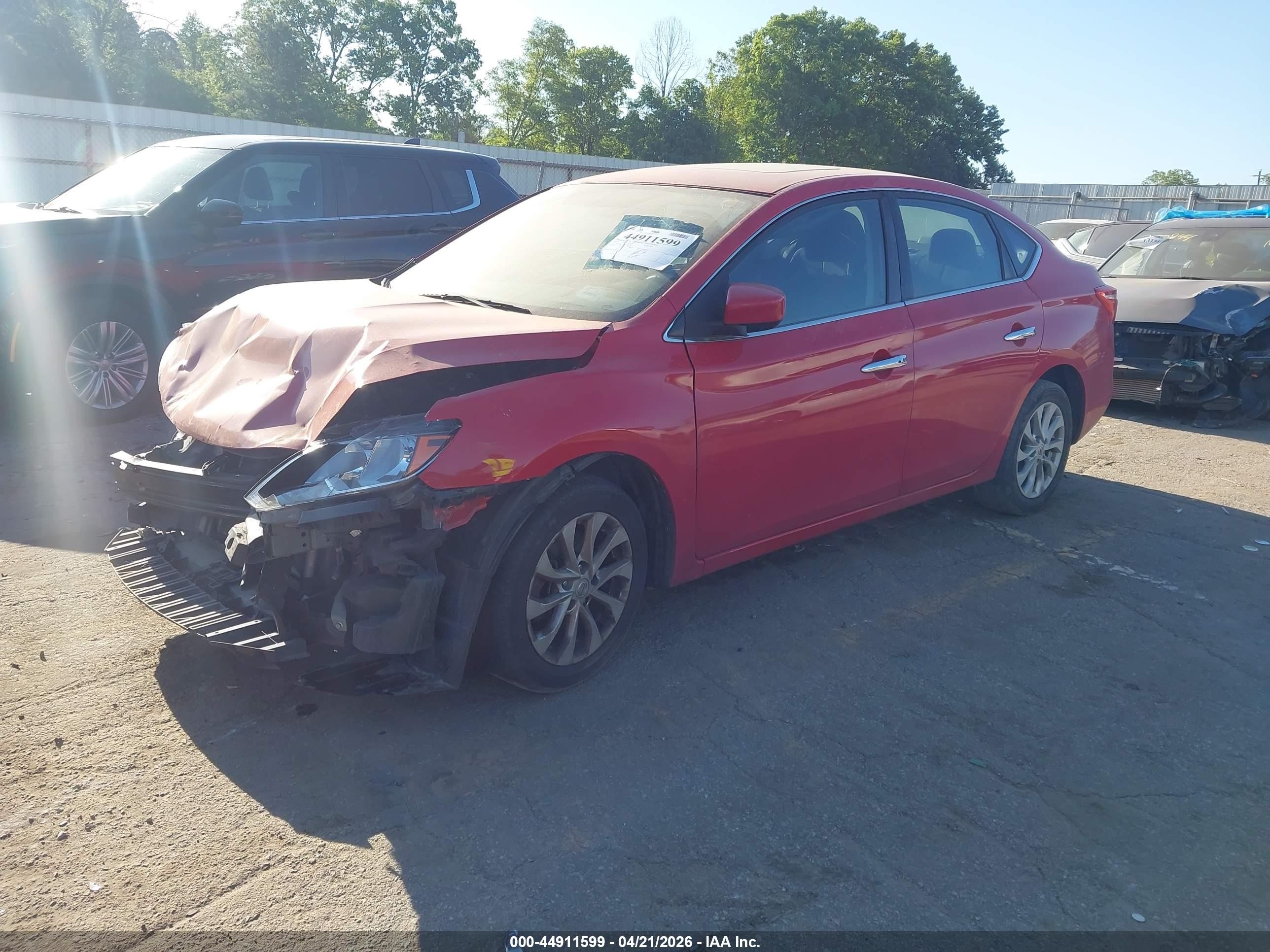 2016 Nissan Sentra Sv Красный vin: 3N1AB7AP7GY324231