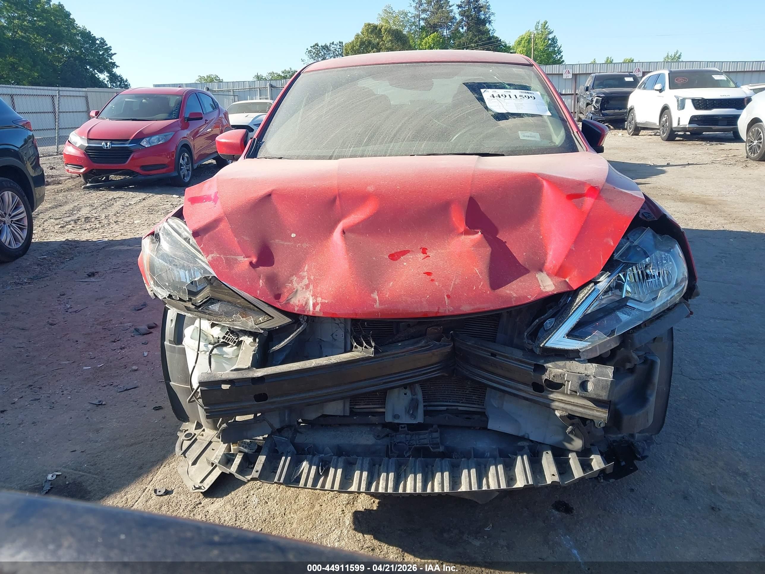 2016 Nissan Sentra Sv Красный vin: 3N1AB7AP7GY324231