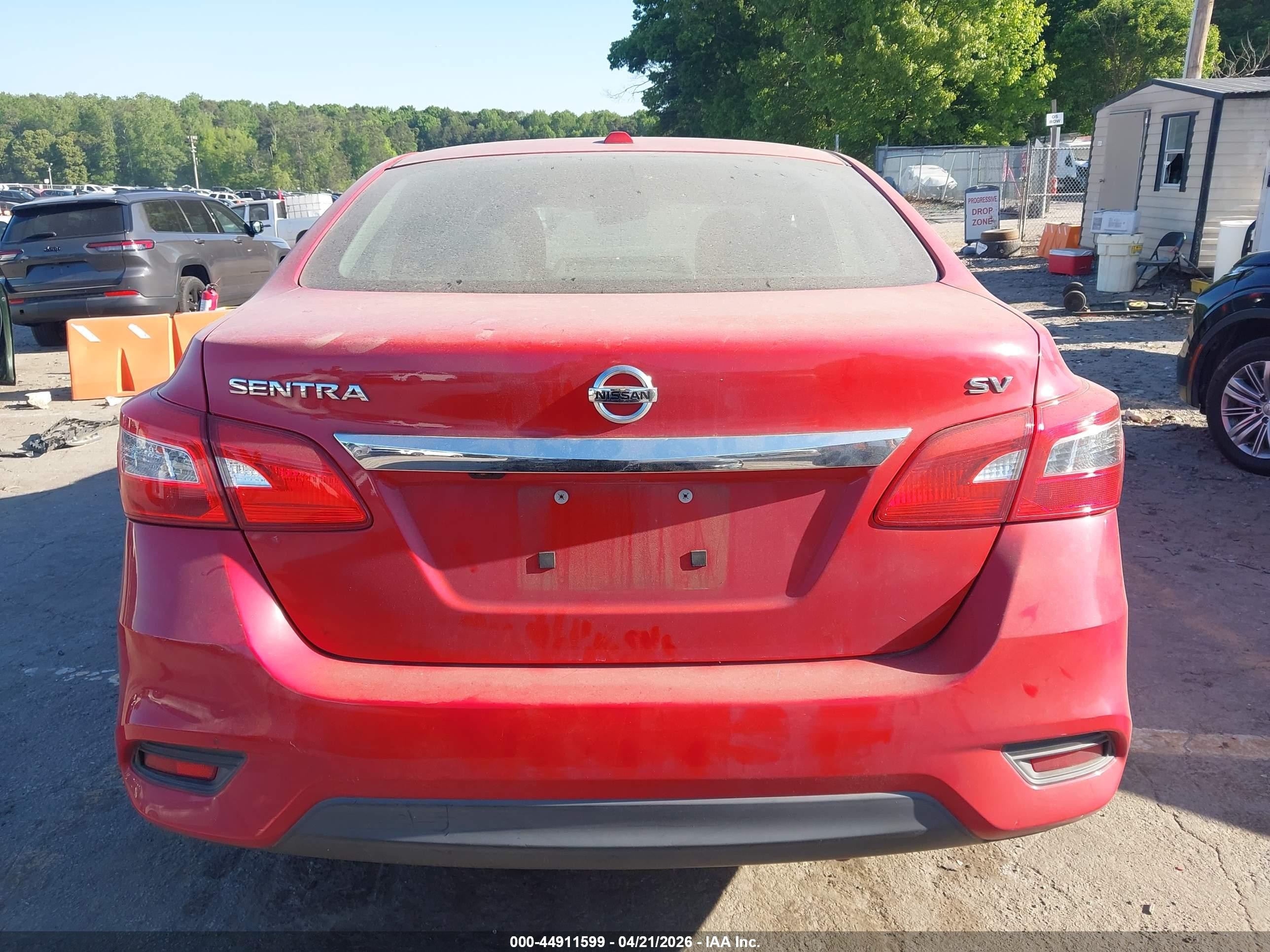 2016 Nissan Sentra Sv Красный vin: 3N1AB7AP7GY324231