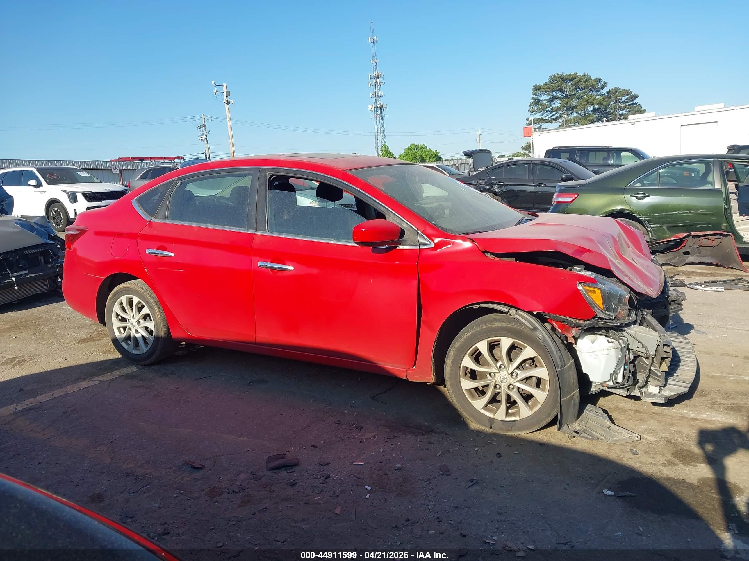 2016 Nissan Sentra Sv Красный vin: 3N1AB7AP7GY324231