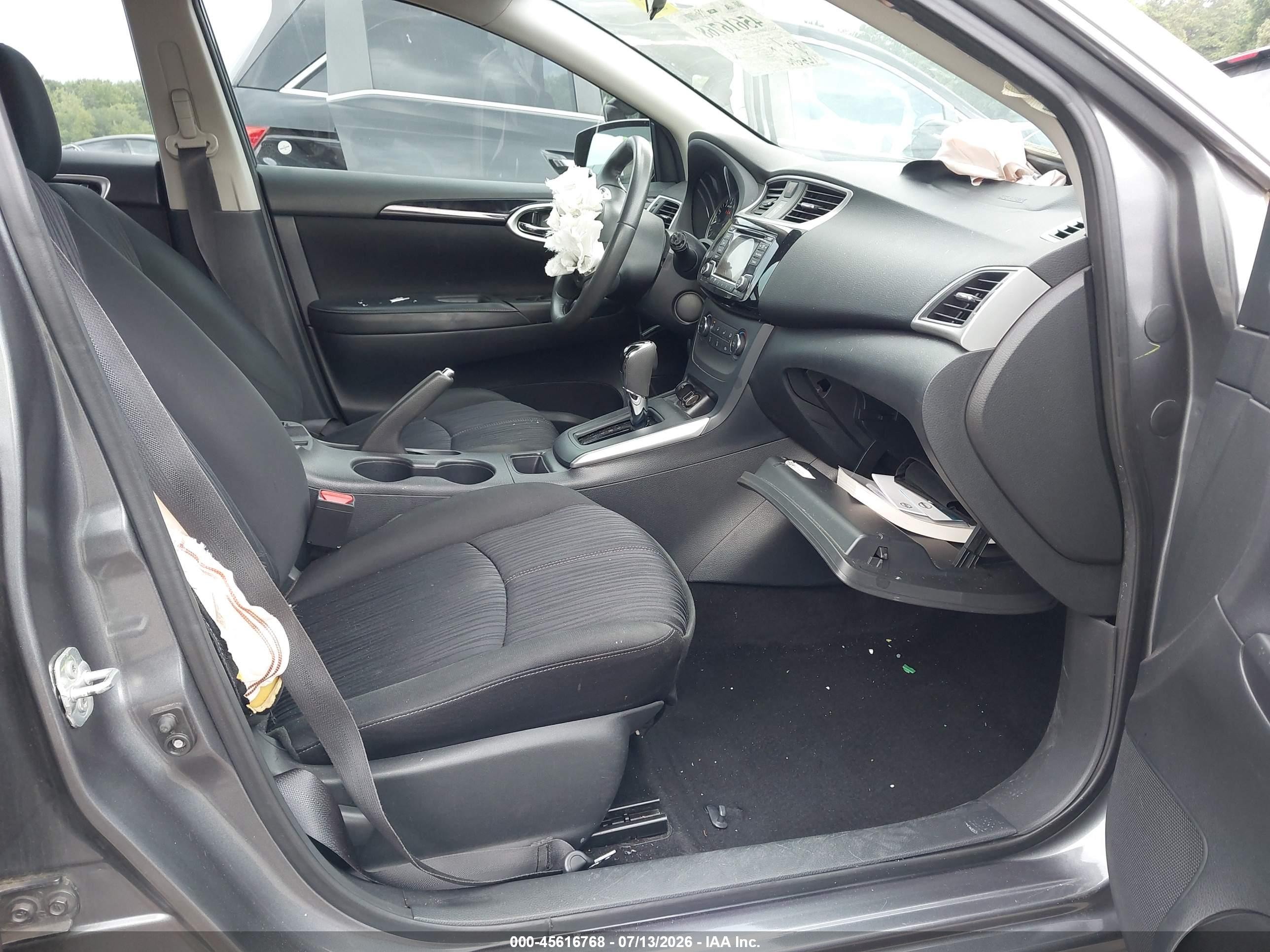 2017 Nissan Sentra Sv Gray vin: 3N1AB7AP7HL715717