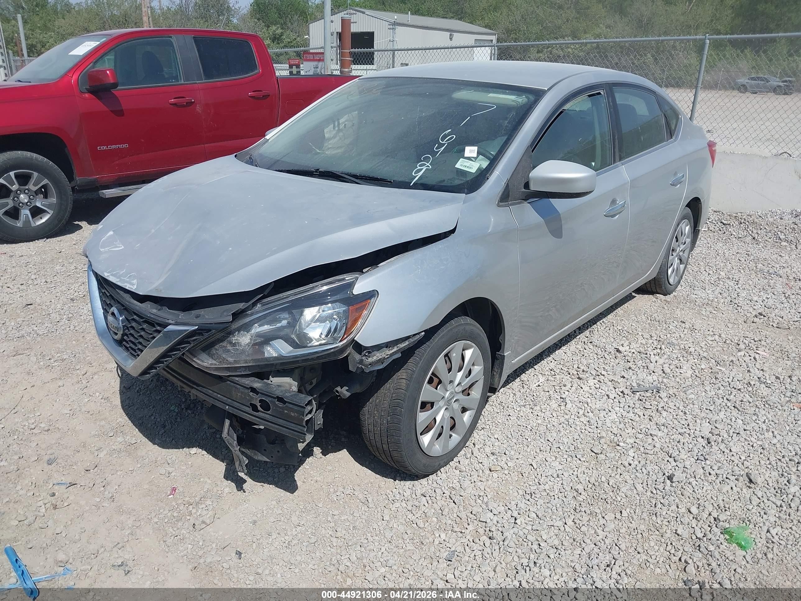2017 Nissan Sentra Sv Silver vin: 3N1AB7AP7HL716429
