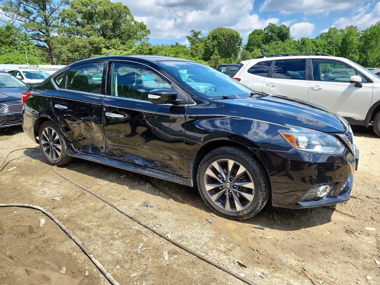 2017 Nissan Sentra Sr Black vin: 3N1AB7AP7HY332296