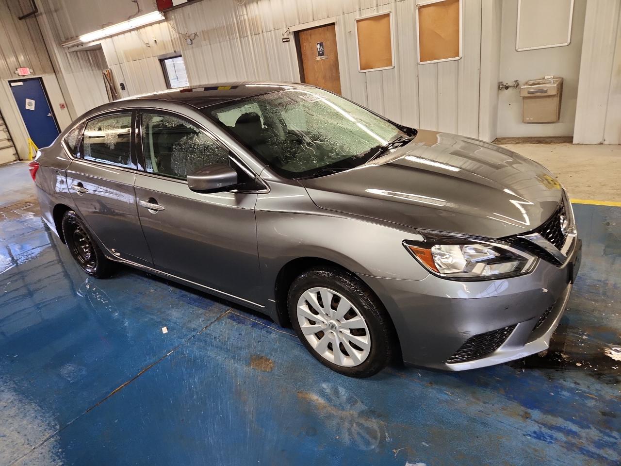 2017 Nissan Sentra Sv Gray vin: 3N1AB7AP7HY385807 Damage: Front Bumper, Heavy Scratch, > 12 Inches