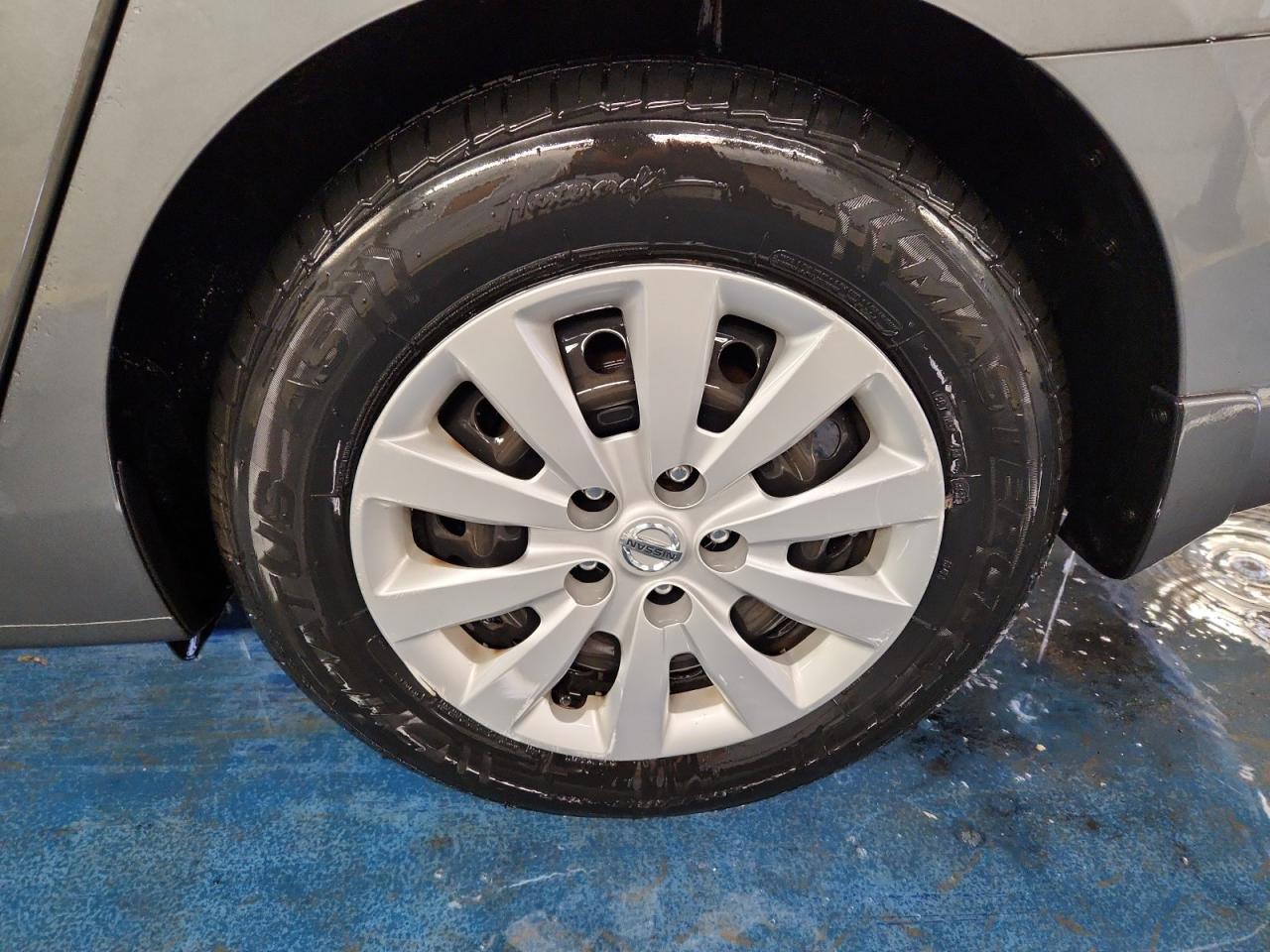 2017 Nissan Sentra Sv Gray vin: 3N1AB7AP7HY385807 Damage: Left Rear Wheel Cover, Broken, Replacement Required