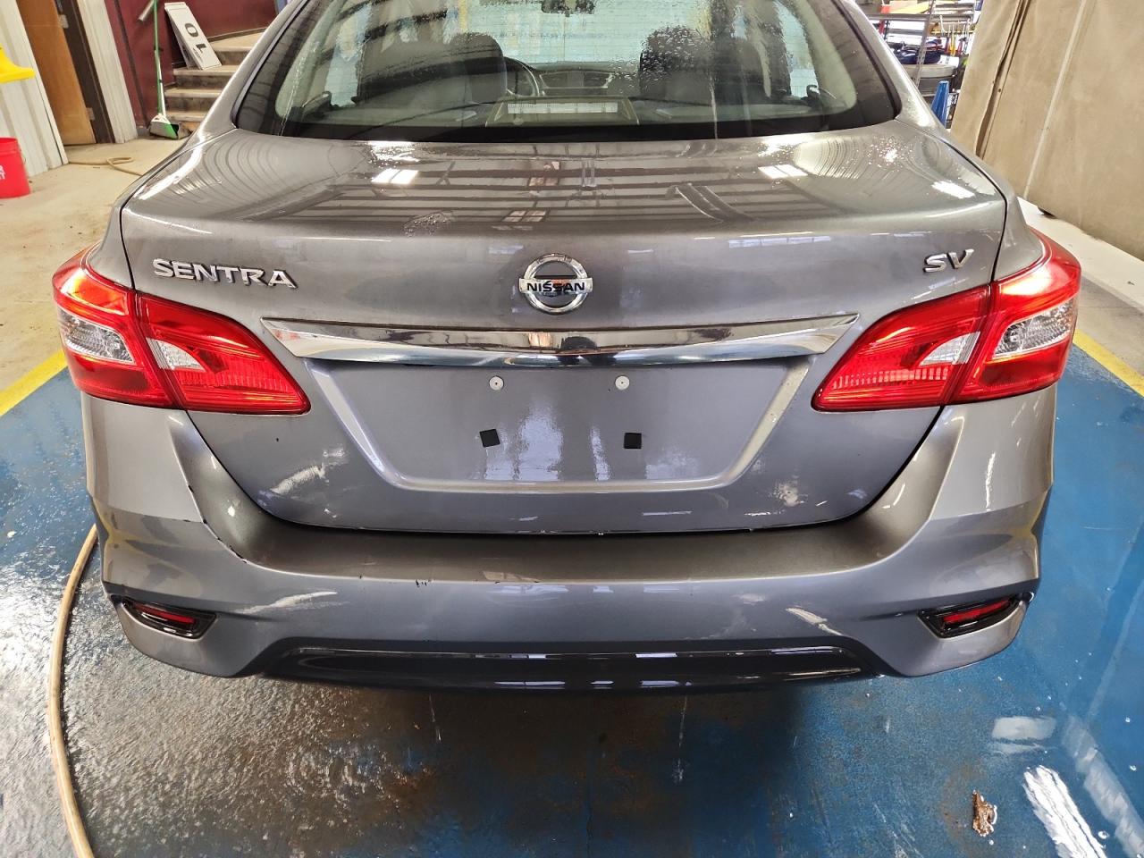 2017 Nissan Sentra Sv Gray vin: 3N1AB7AP7HY385807 Damage: Rear Bumper, Chipped, 10 Or More