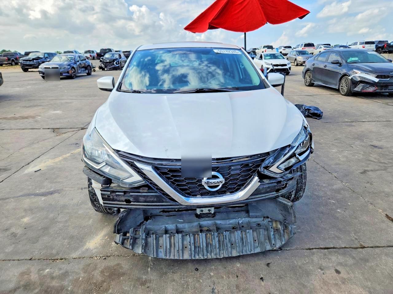 2017 Nissan Sentra Sv White vin: 3N1AB7AP7HY389629