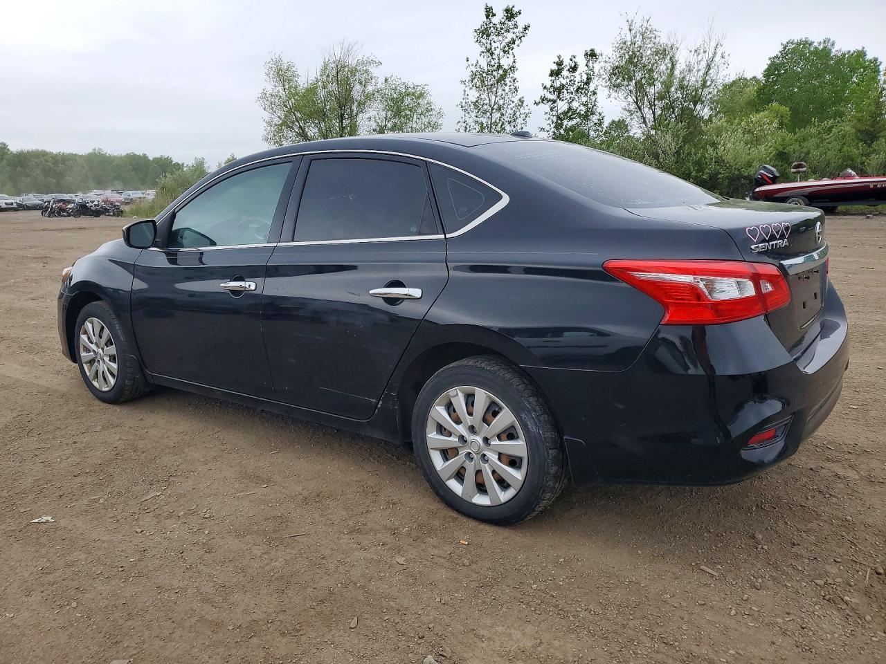 2017 Nissan Sentra Sv Black vin: 3N1AB7AP7HY400340