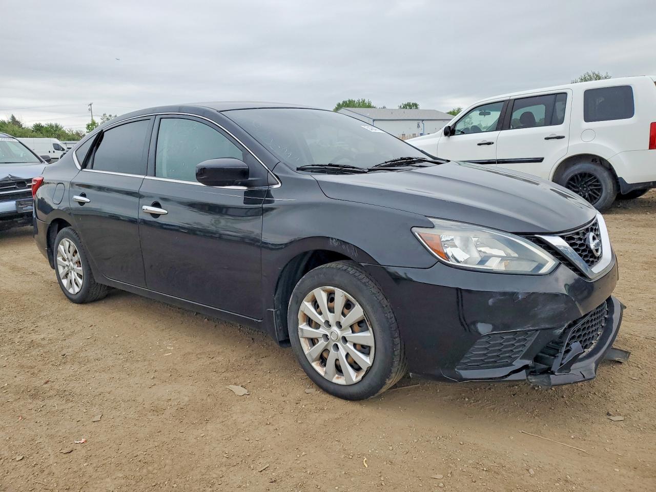 2017 Nissan Sentra Sv Black vin: 3N1AB7AP7HY400340