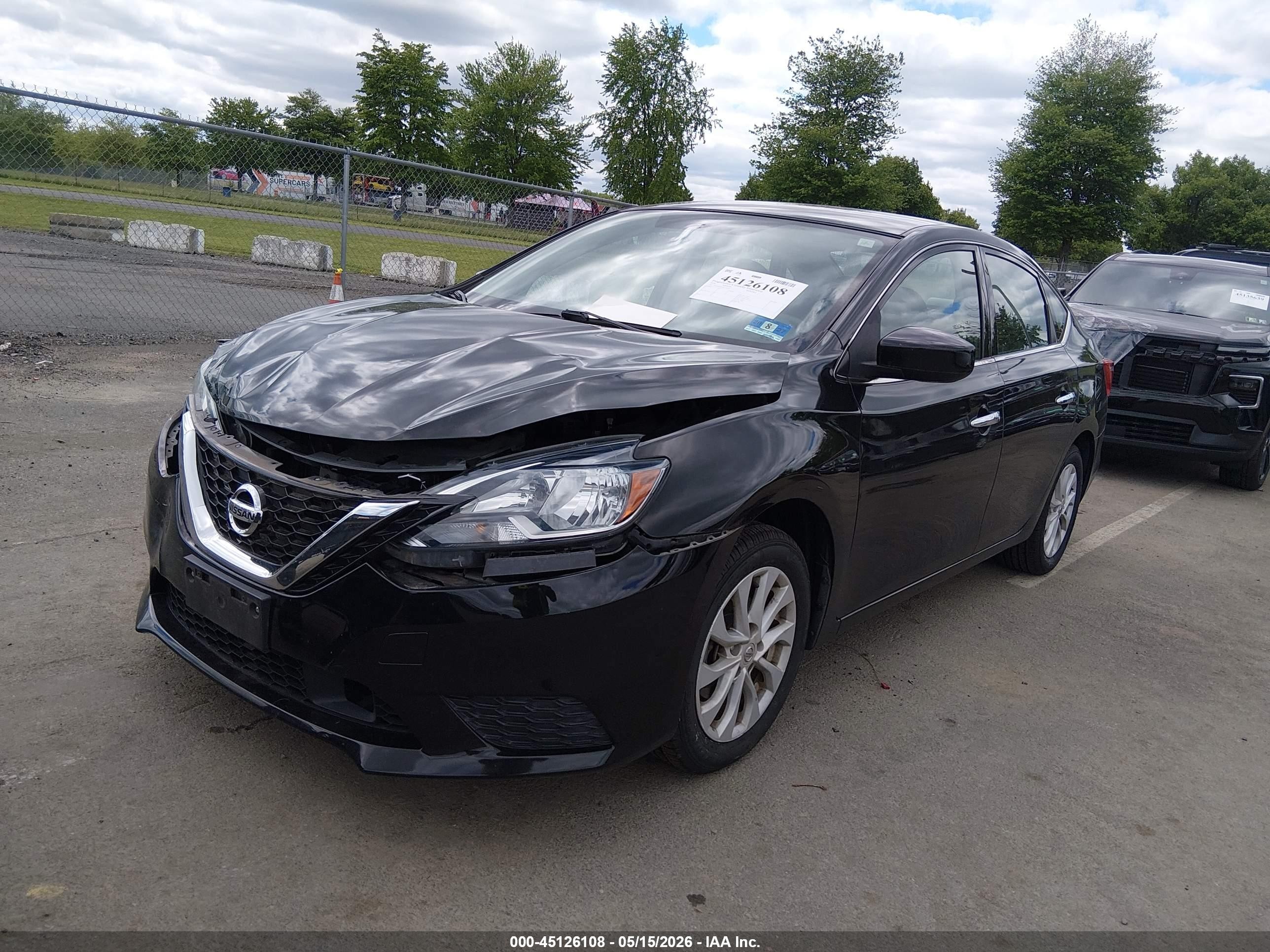 2018 Nissan Sentra Sv Black vin: 3N1AB7AP7JL614540