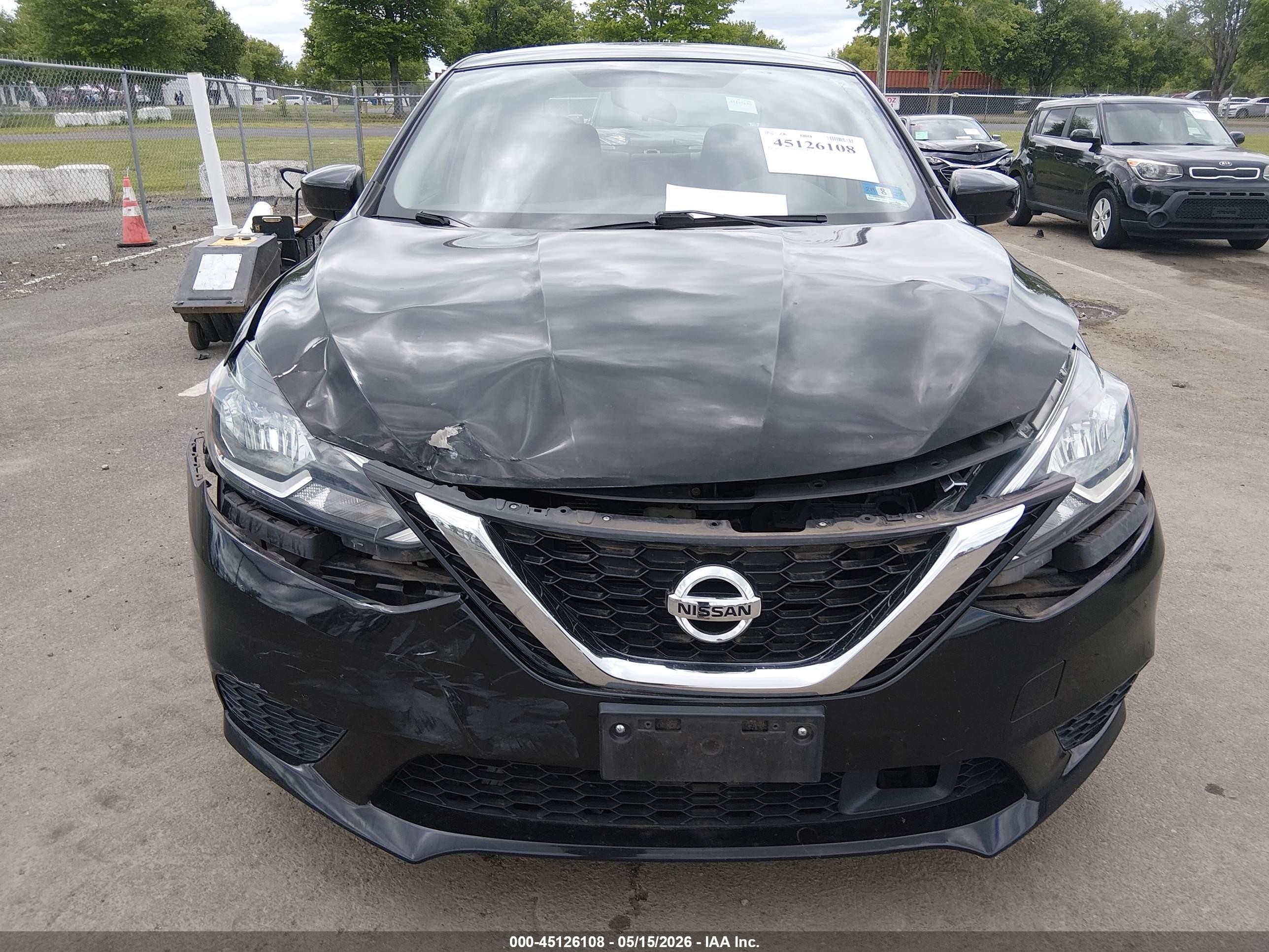 2018 Nissan Sentra Sv Black vin: 3N1AB7AP7JL614540