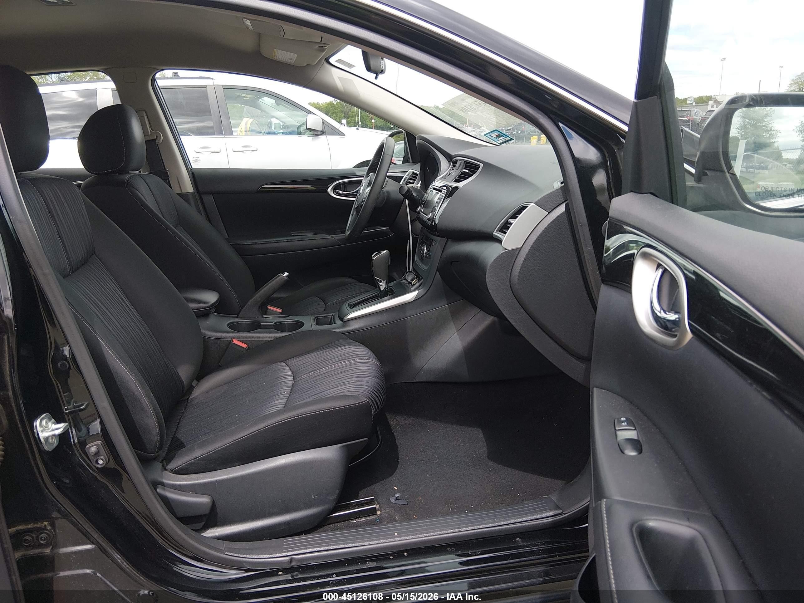 2018 Nissan Sentra Sv Black vin: 3N1AB7AP7JL614540