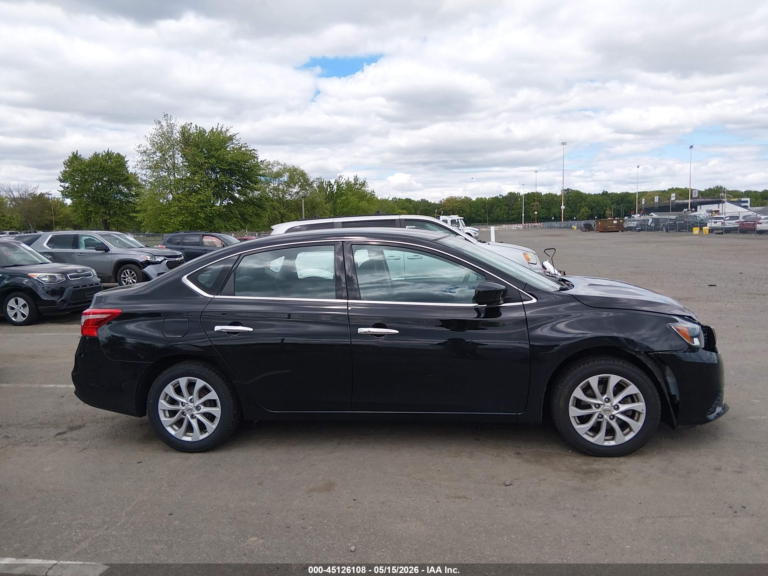 2018 Nissan Sentra Sv Black vin: 3N1AB7AP7JL614540