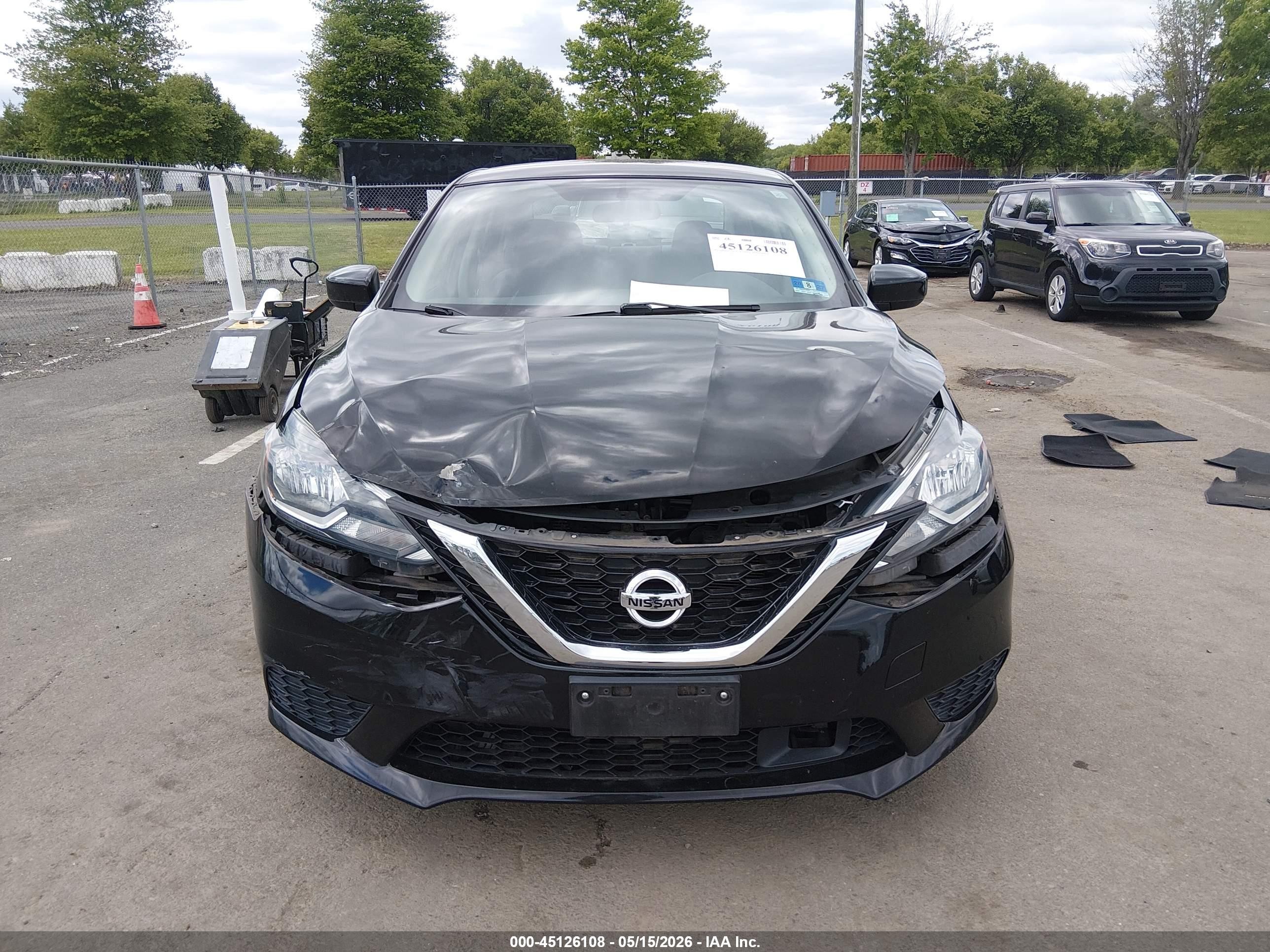 2018 Nissan Sentra Sv Black vin: 3N1AB7AP7JL614540