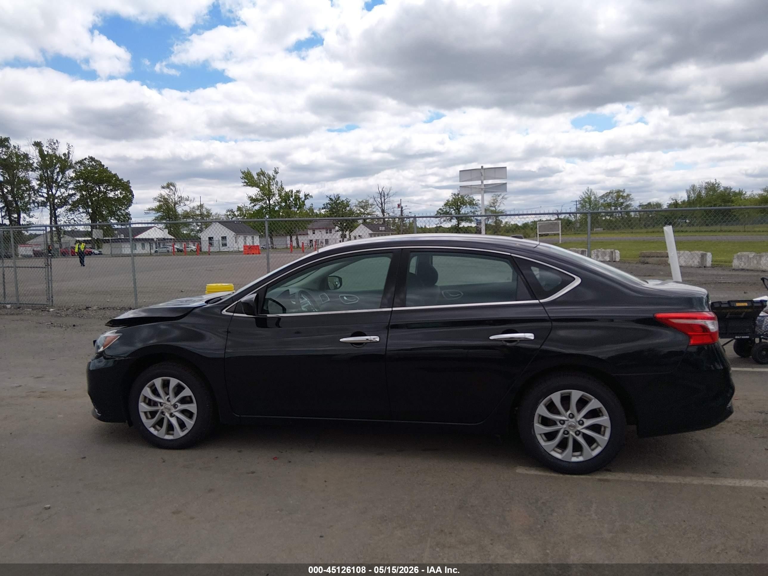 2018 Nissan Sentra Sv Black vin: 3N1AB7AP7JL614540