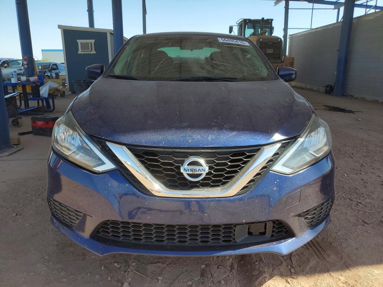 2018 Nissan Sentra Sv Blue vin: 3N1AB7AP7JY277547