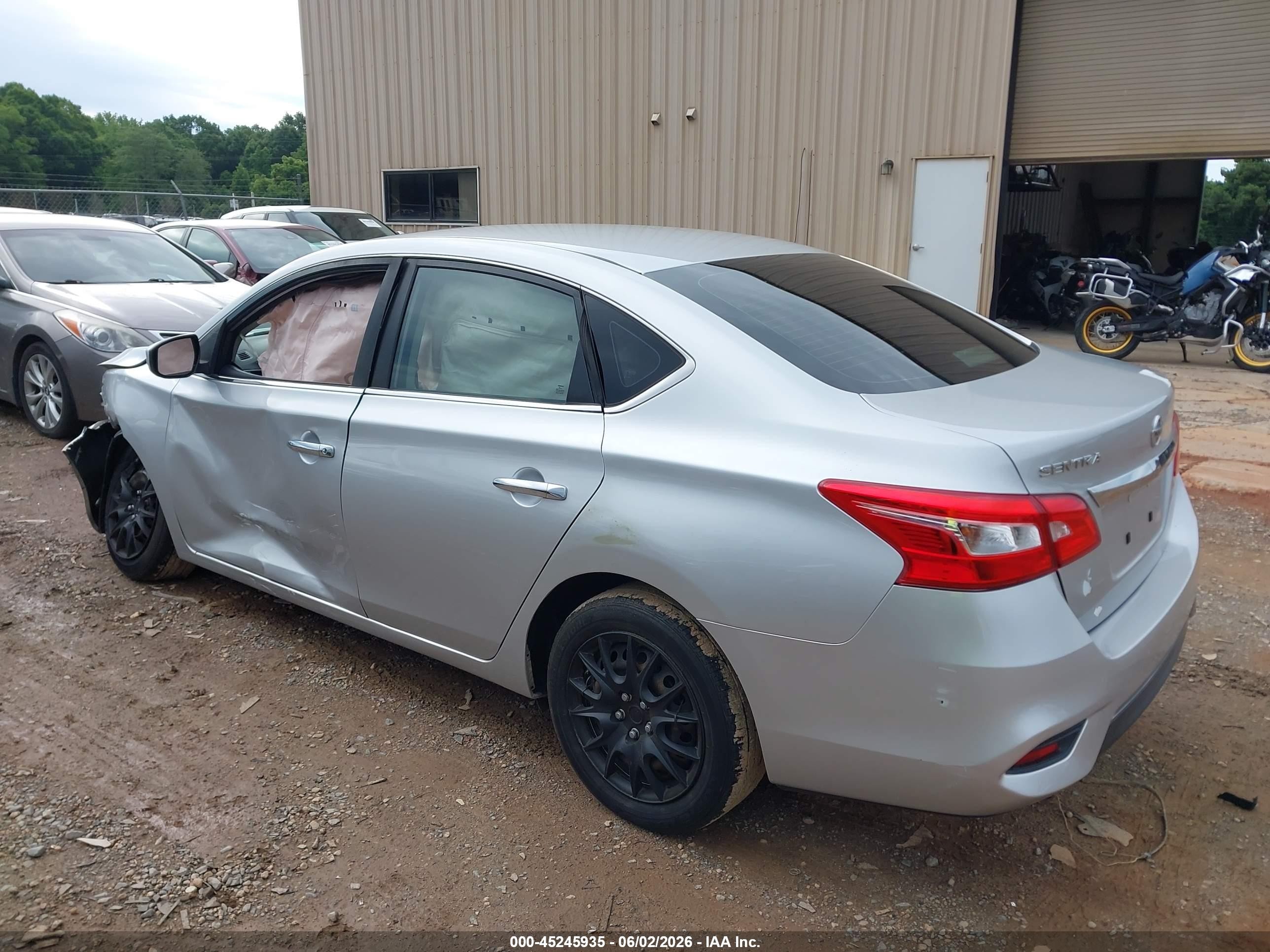2018 Nissan Sentra S Silver vin: 3N1AB7AP7JY281775