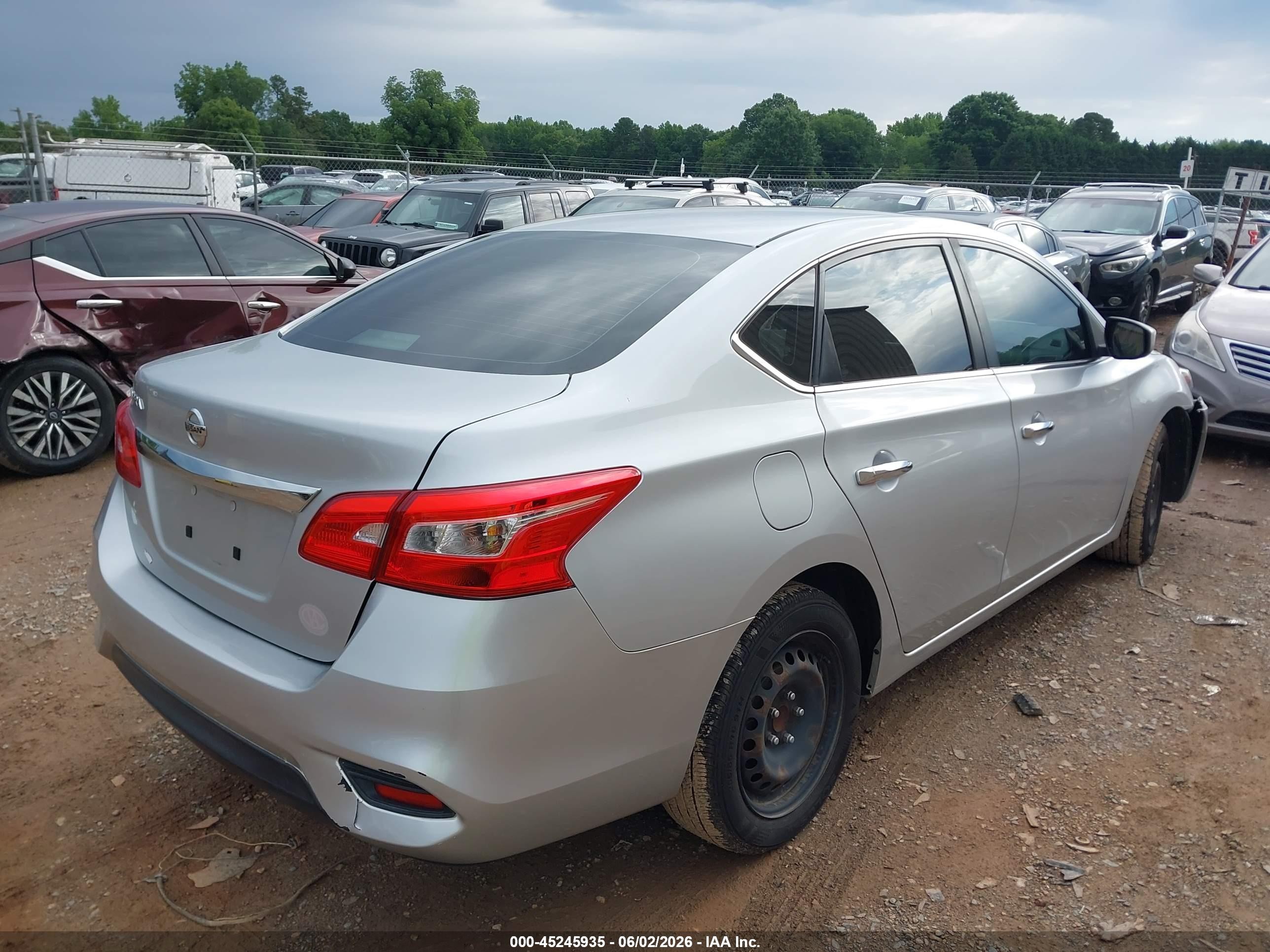 2018 Nissan Sentra S Silver vin: 3N1AB7AP7JY281775