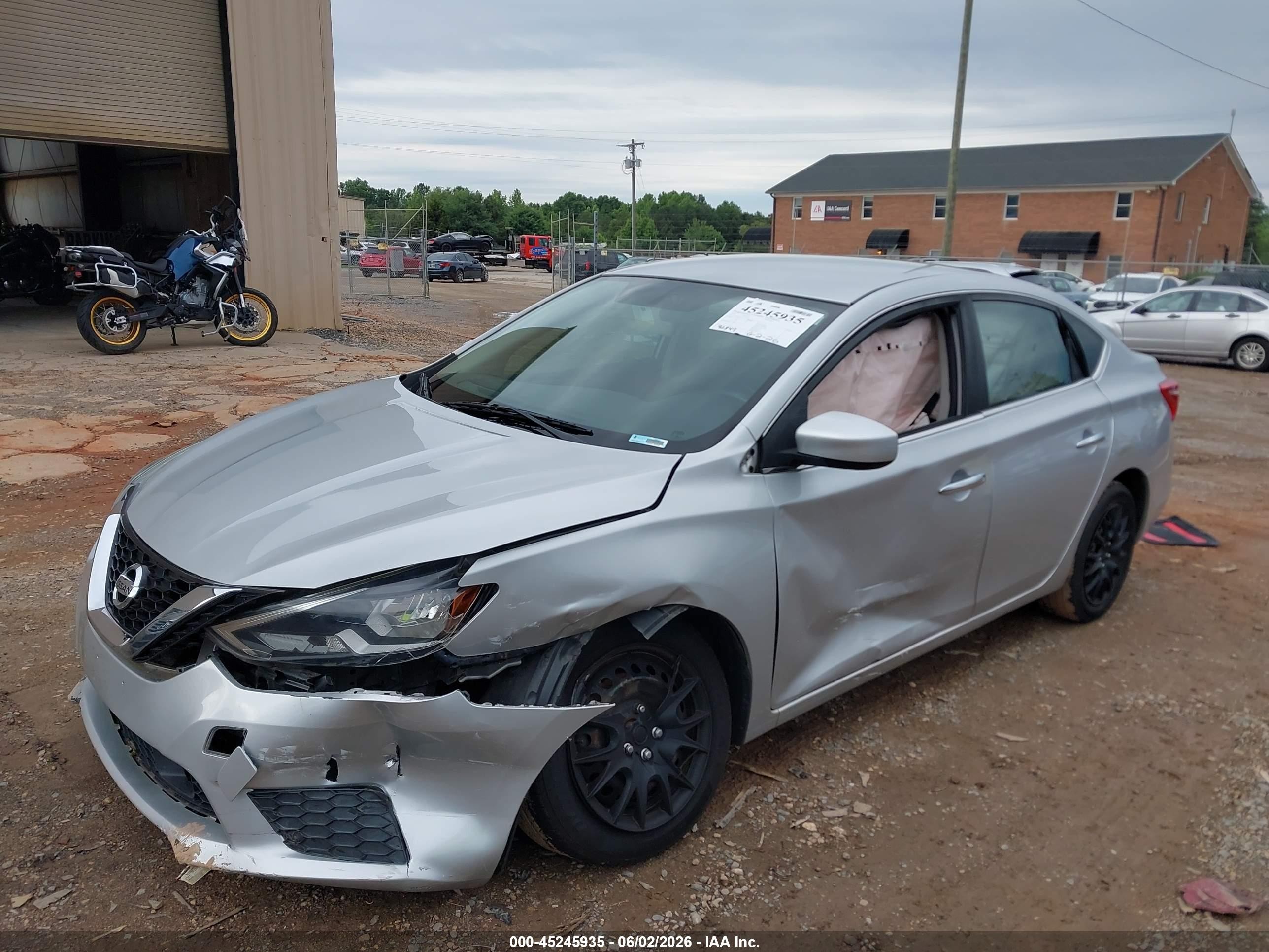 2018 Nissan Sentra S Silver vin: 3N1AB7AP7JY281775