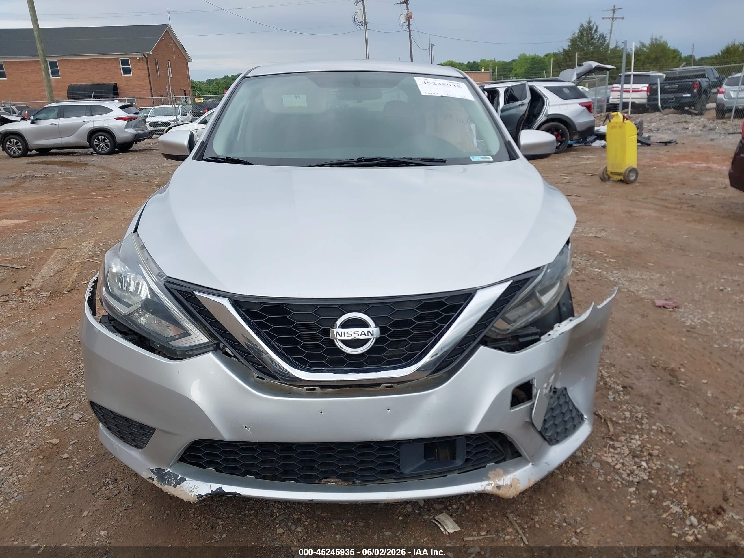 2018 Nissan Sentra S Silver vin: 3N1AB7AP7JY281775