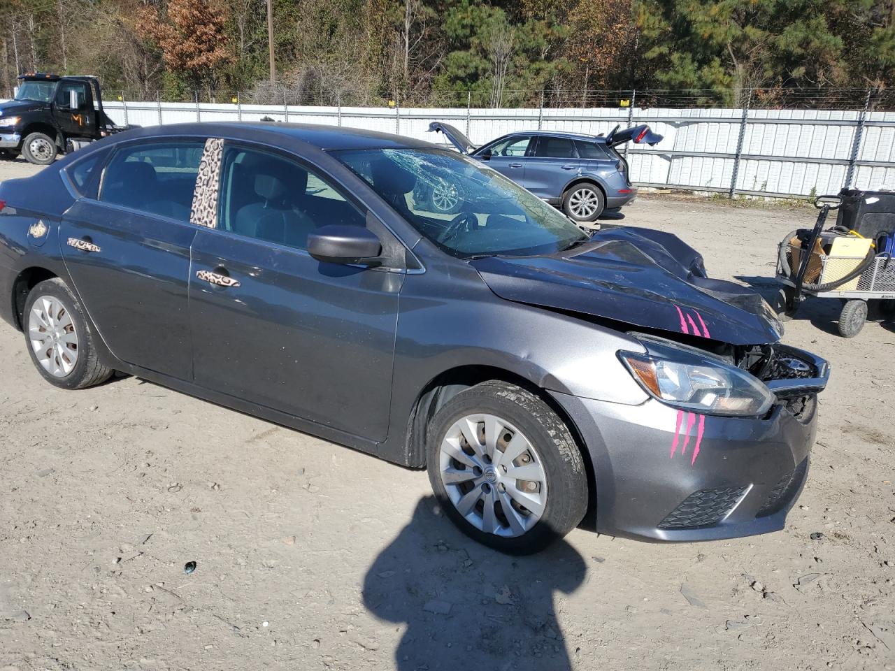 2018 Nissan Sentra S Gray vin: 3N1AB7AP7JY306531