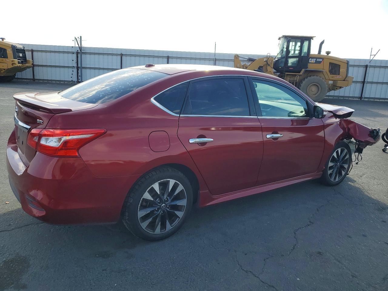2019 Nissan Sentra Red vin: 3N1AB7AP7KY209508