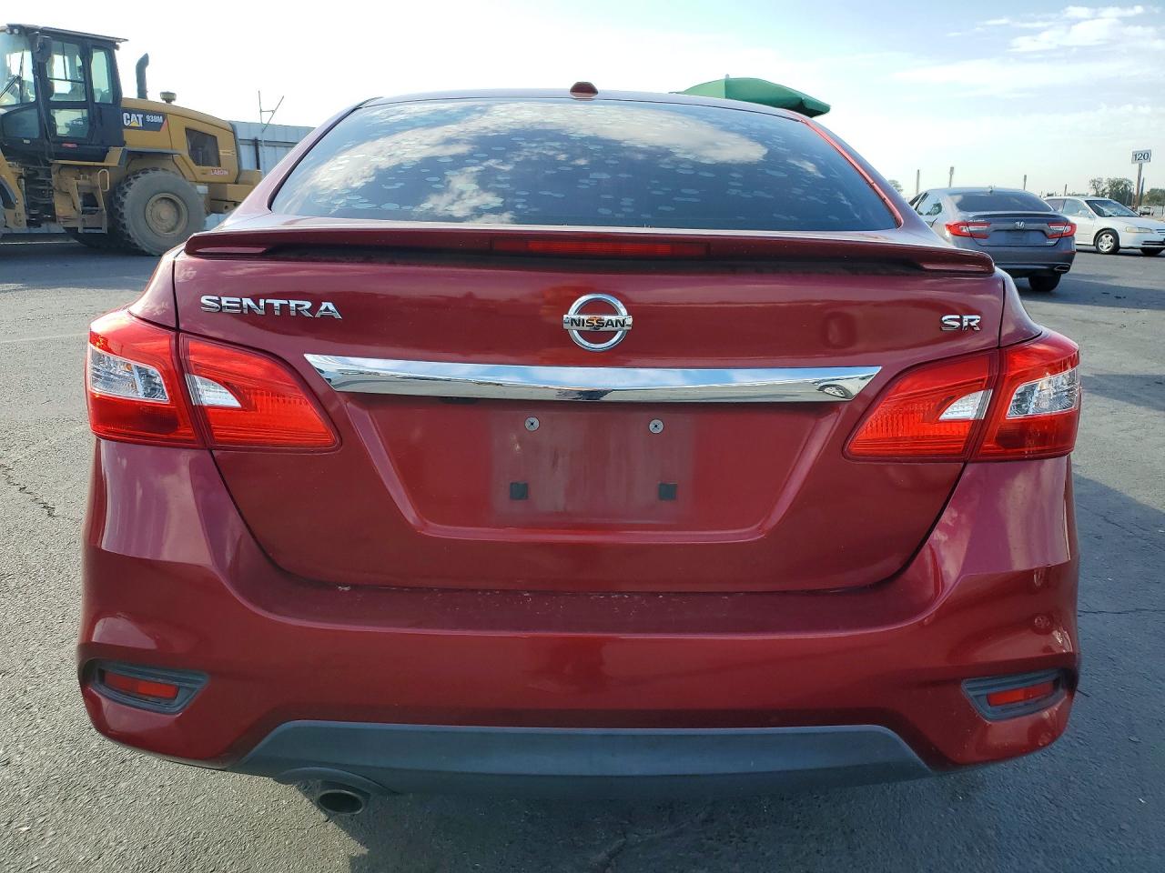 2019 Nissan Sentra Red vin: 3N1AB7AP7KY209508