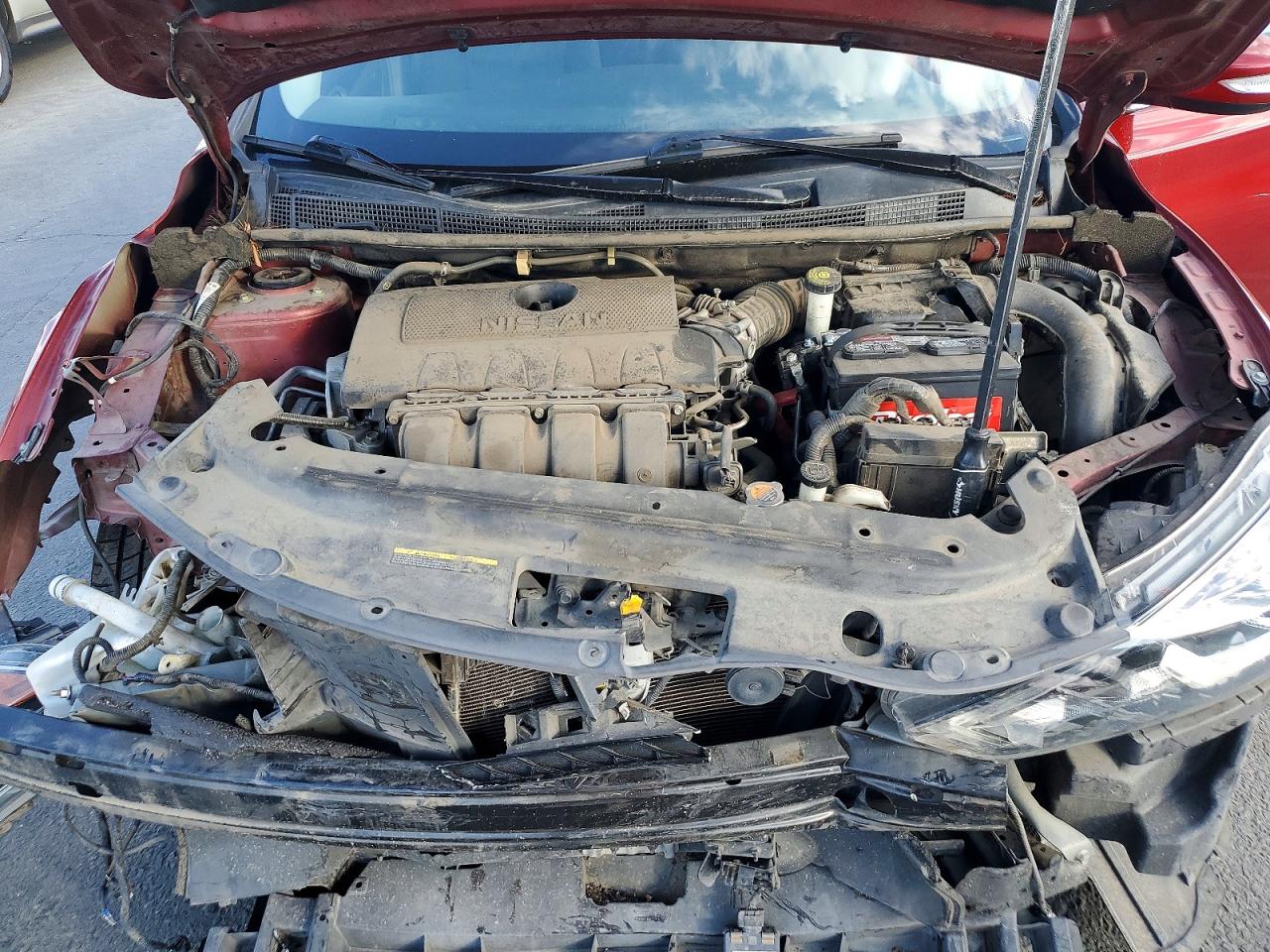 2019 Nissan Sentra Red vin: 3N1AB7AP7KY209508