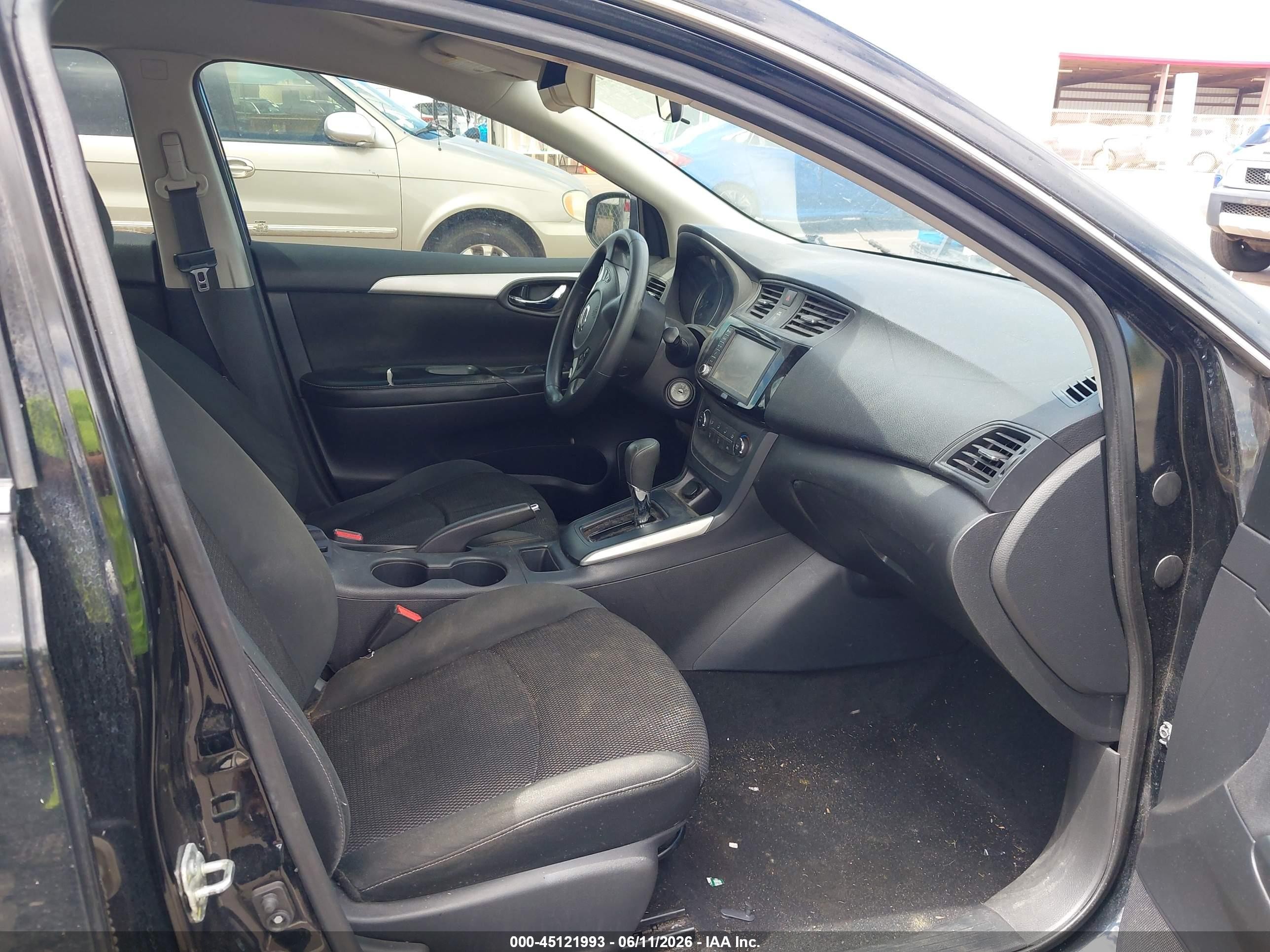 2019 Nissan Sentra S Black vin: 3N1AB7AP7KY249099