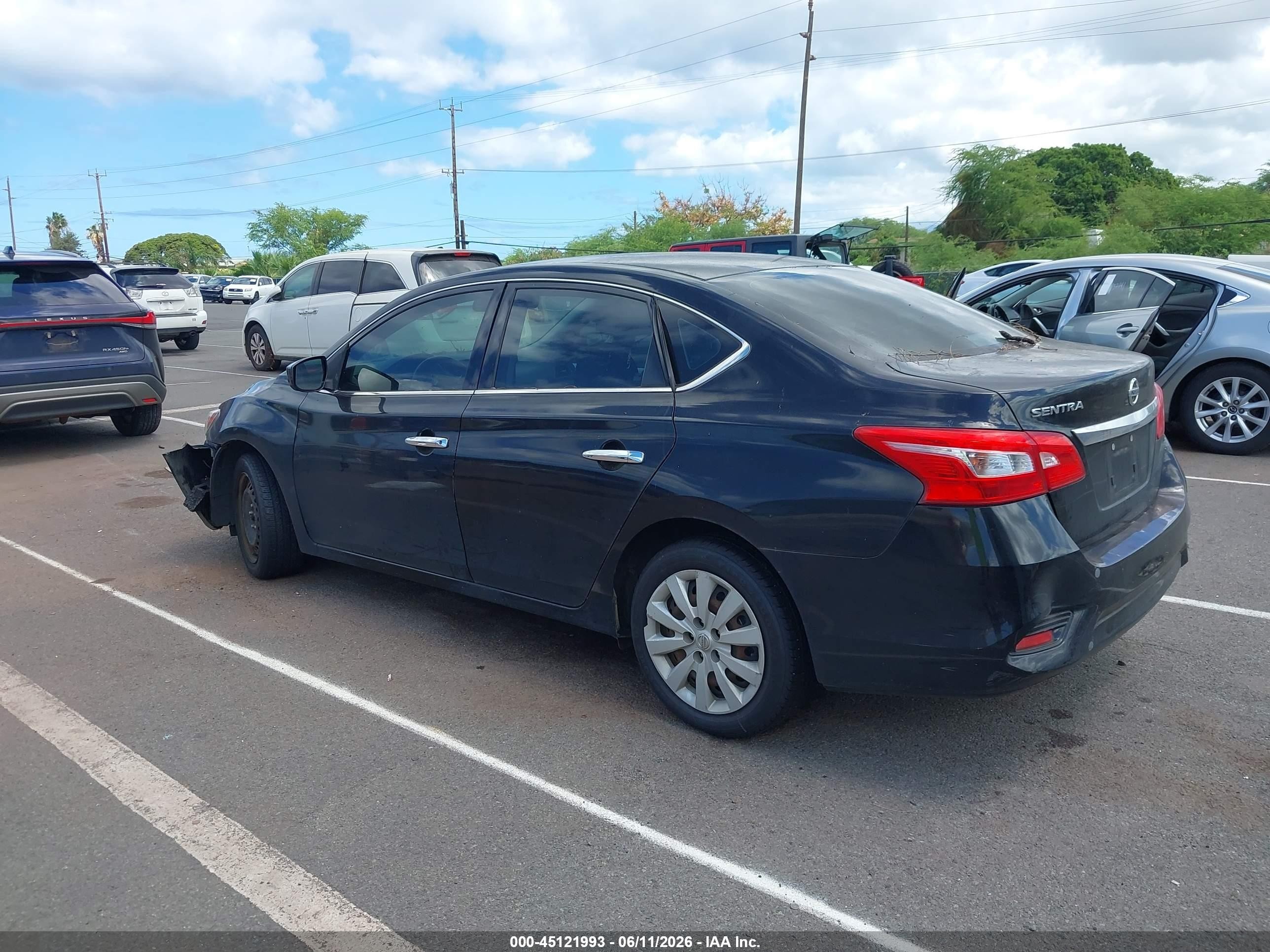 2019 Nissan Sentra S Black vin: 3N1AB7AP7KY249099