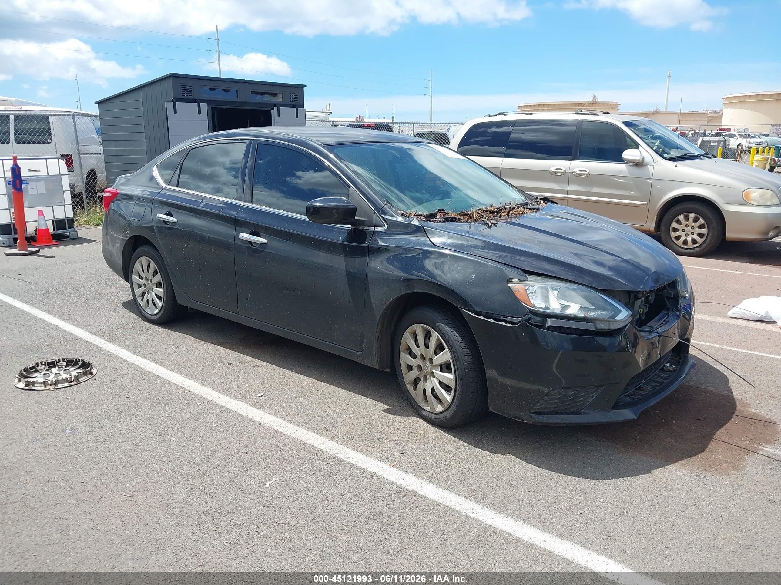 2019 Nissan Sentra S Черный vin: 3N1AB7AP7KY249099