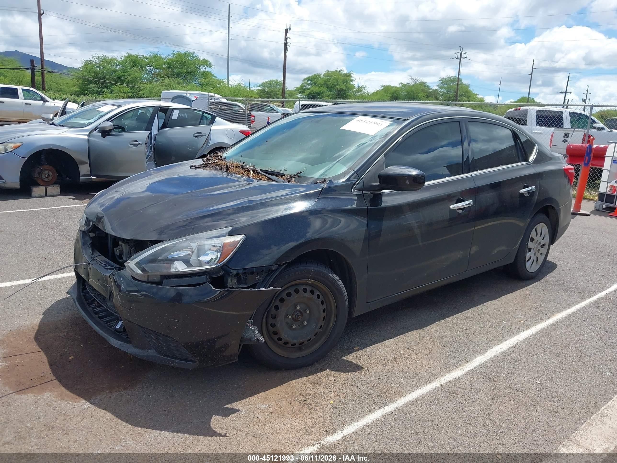 2019 Nissan Sentra S Black vin: 3N1AB7AP7KY249099