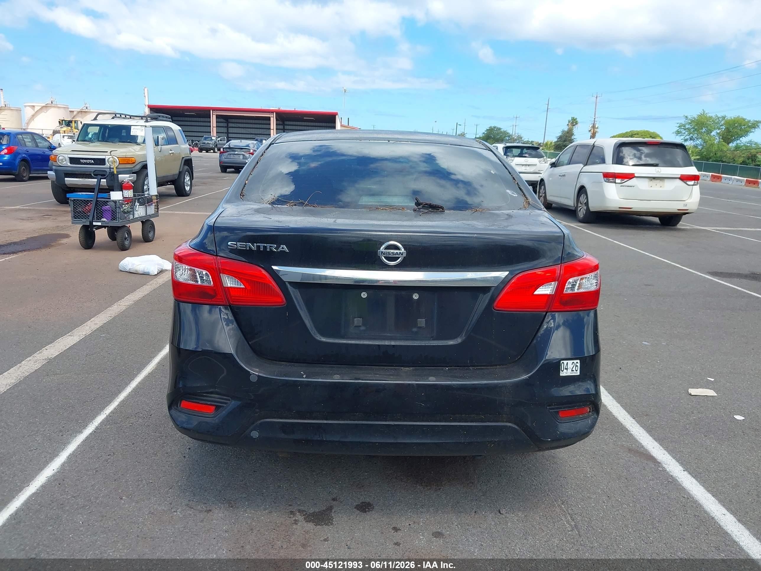2019 Nissan Sentra S Black vin: 3N1AB7AP7KY249099