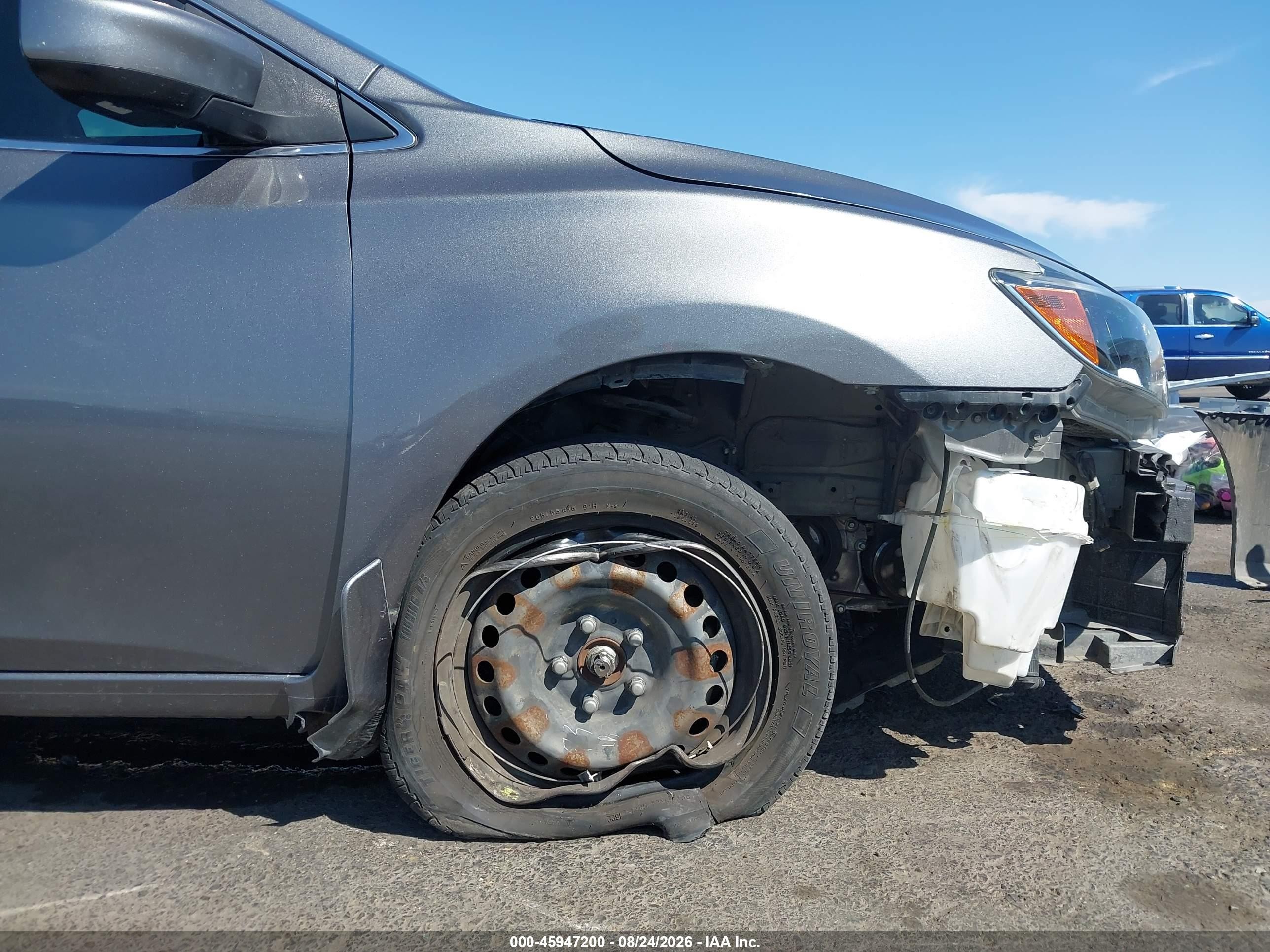 2019 Nissan Sentra S Gray vin: 3N1AB7AP7KY251824