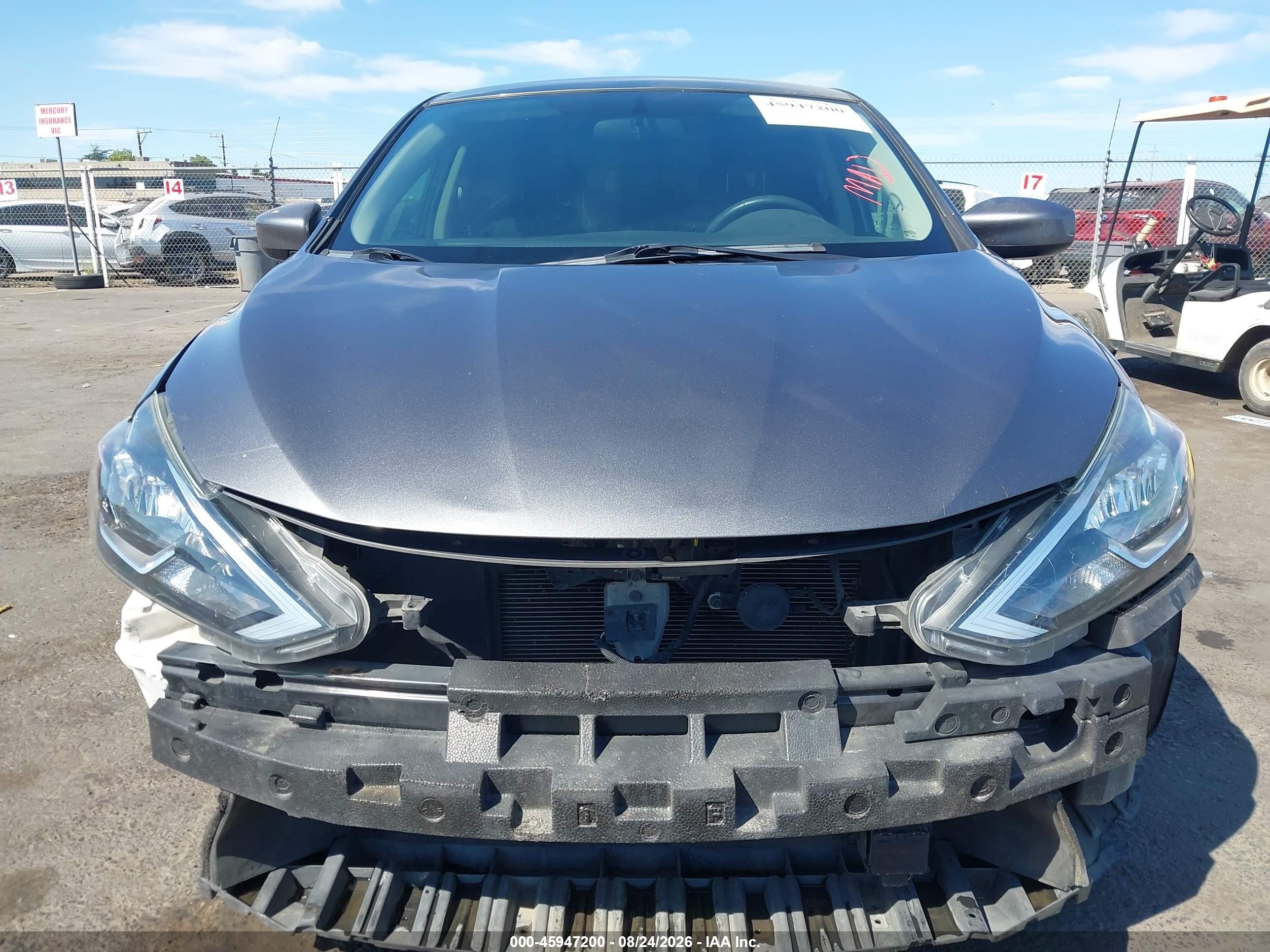 2019 Nissan Sentra S Gray vin: 3N1AB7AP7KY251824
