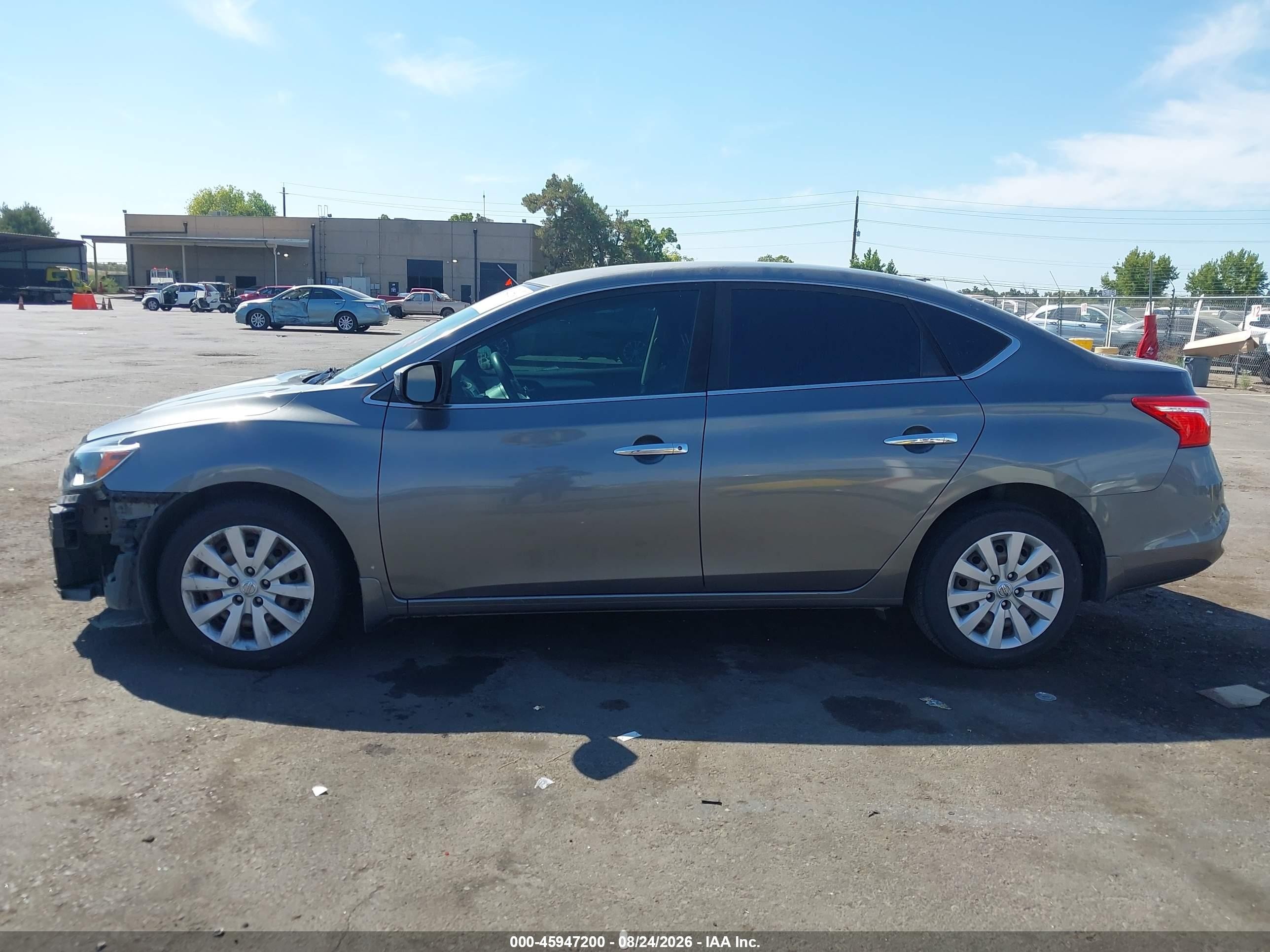 2019 Nissan Sentra S Gray vin: 3N1AB7AP7KY251824