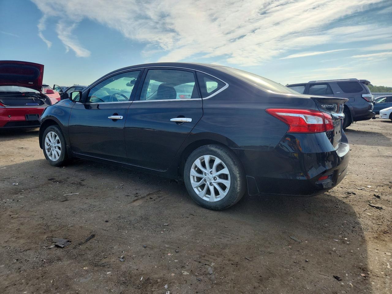 2019 Nissan Sentra S Черный vin: 3N1AB7AP7KY294303