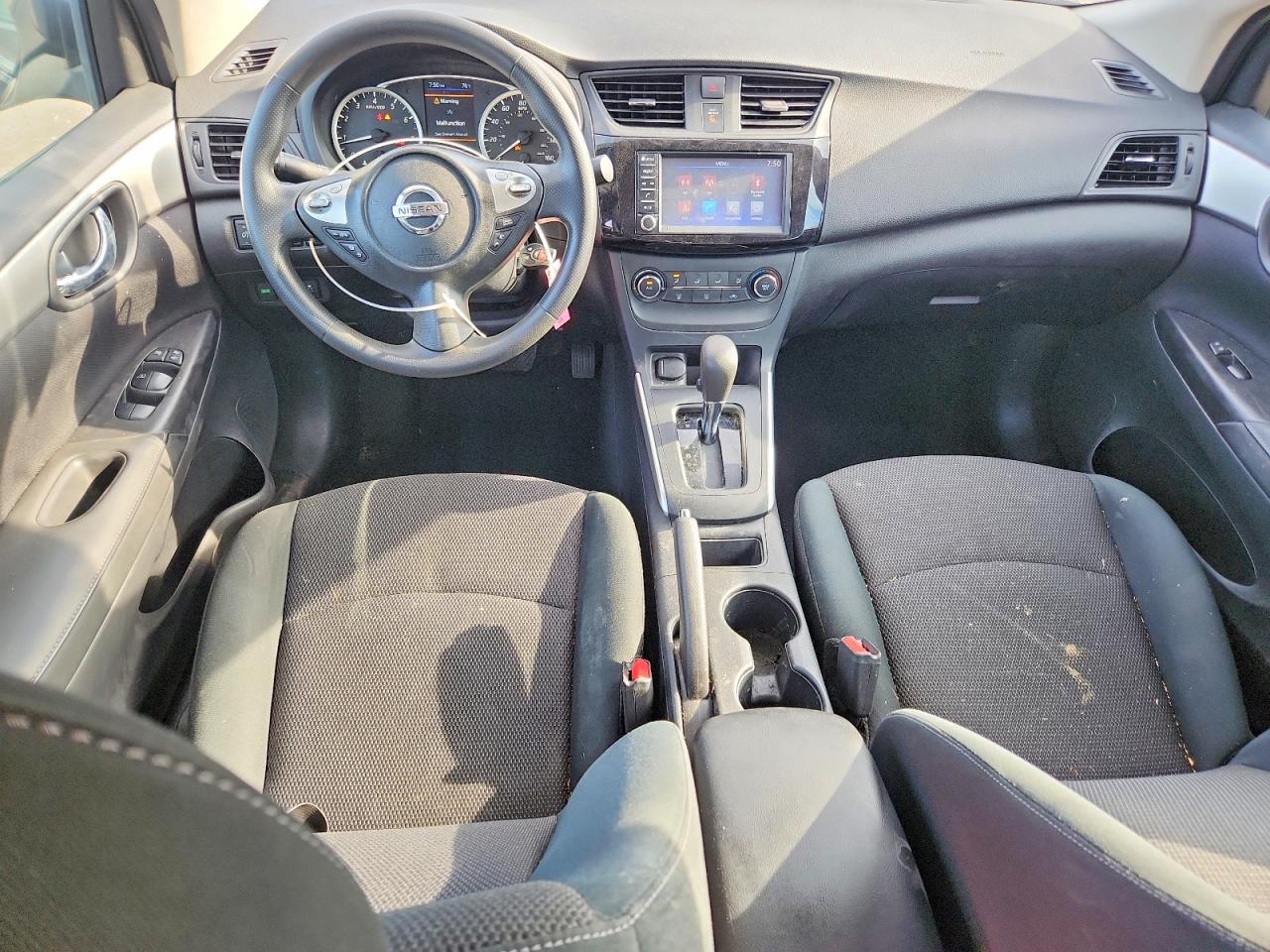 2019 Nissan Sentra S Черный vin: 3N1AB7AP7KY294303