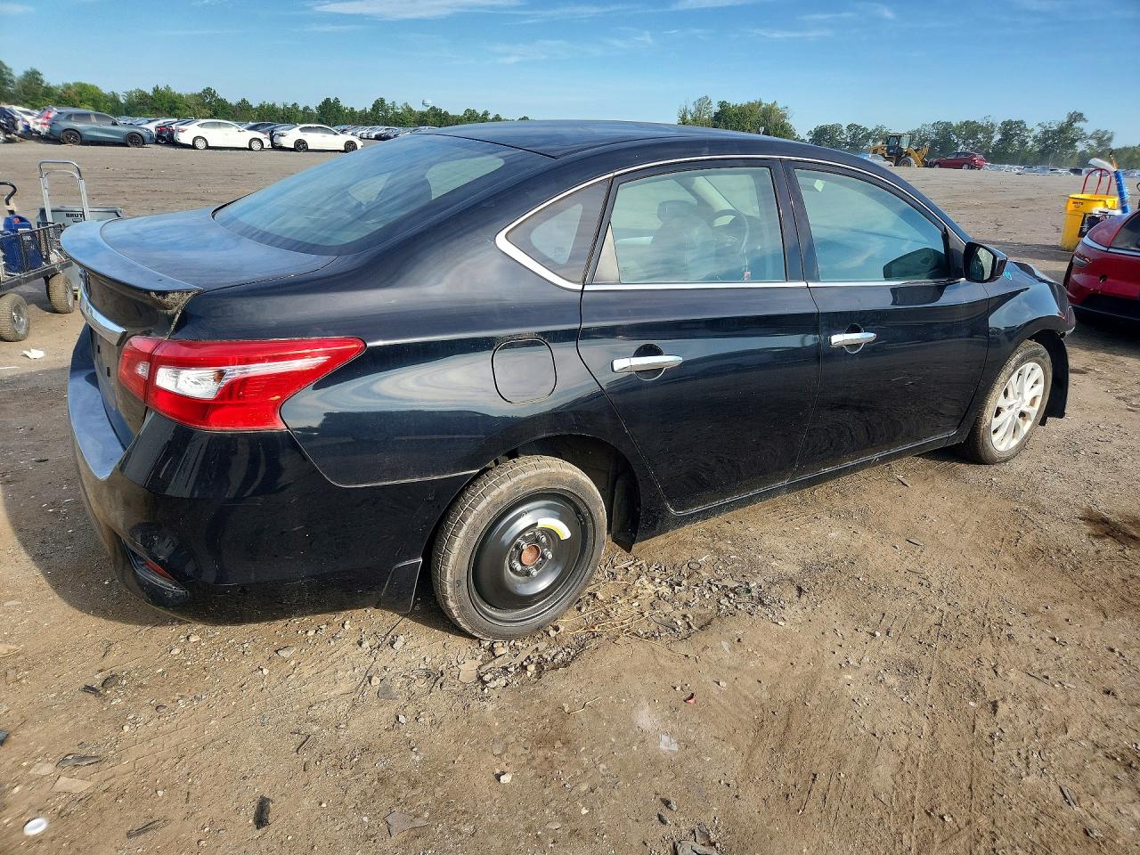 2019 Nissan Sentra S Черный vin: 3N1AB7AP7KY294303