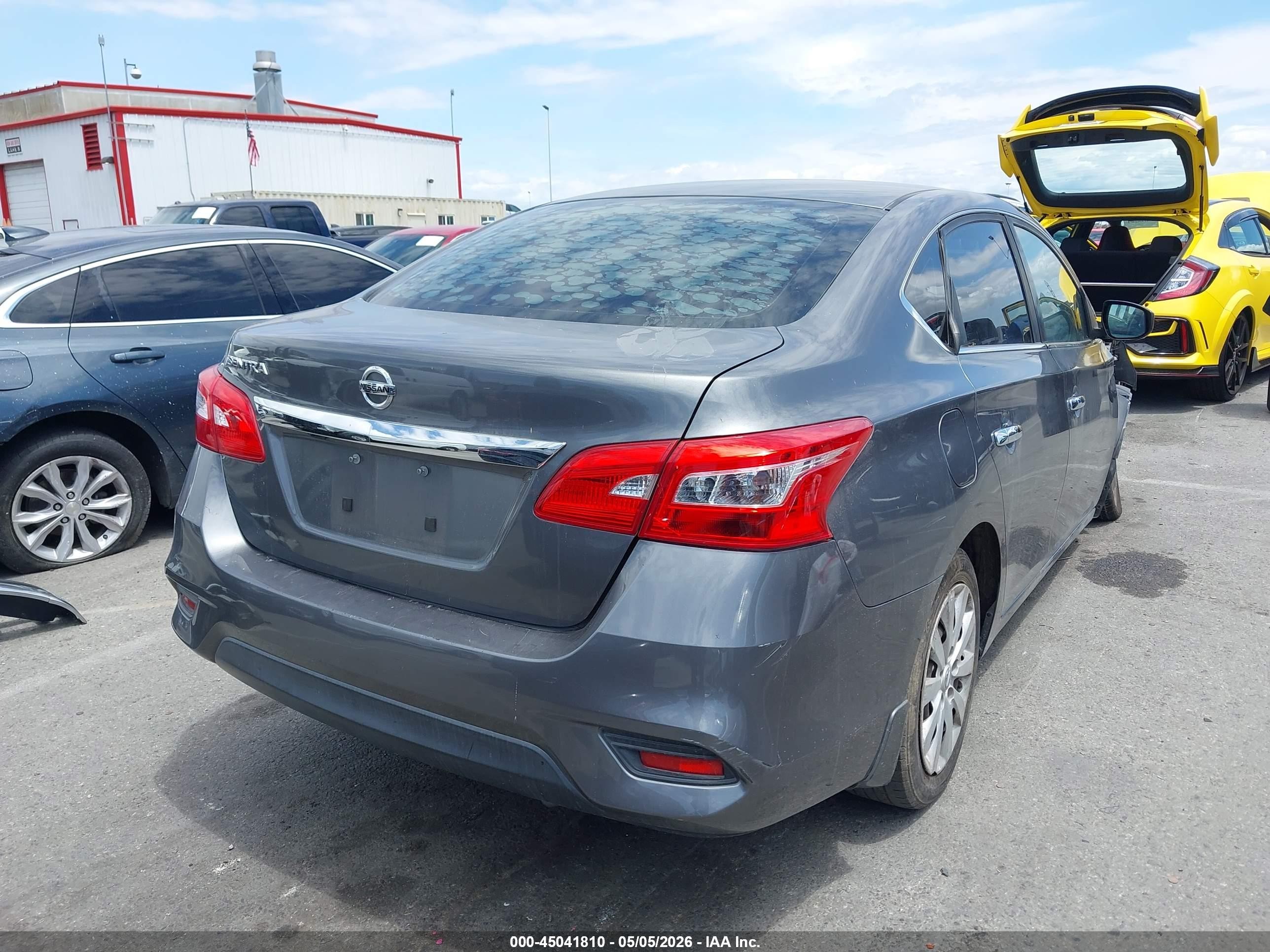 2019 Nissan Sentra S Gray vin: 3N1AB7AP7KY298075