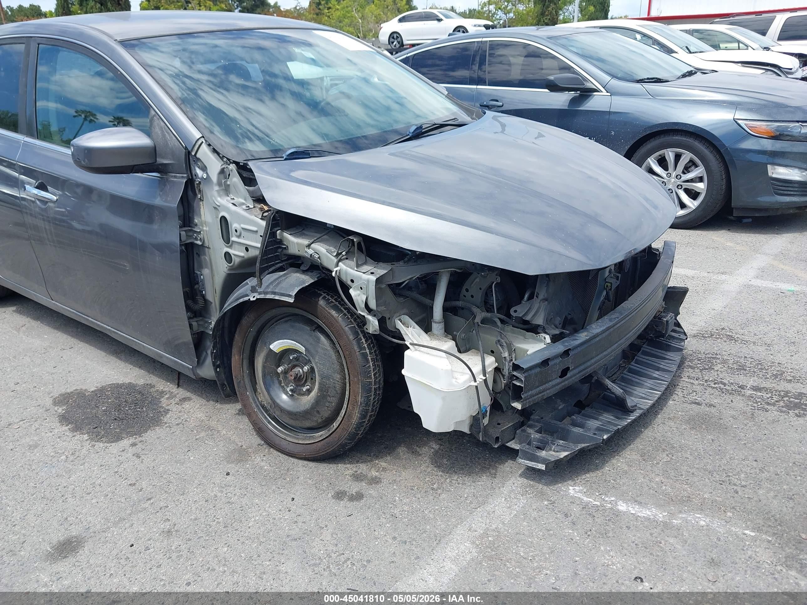 2019 Nissan Sentra S Gray vin: 3N1AB7AP7KY298075