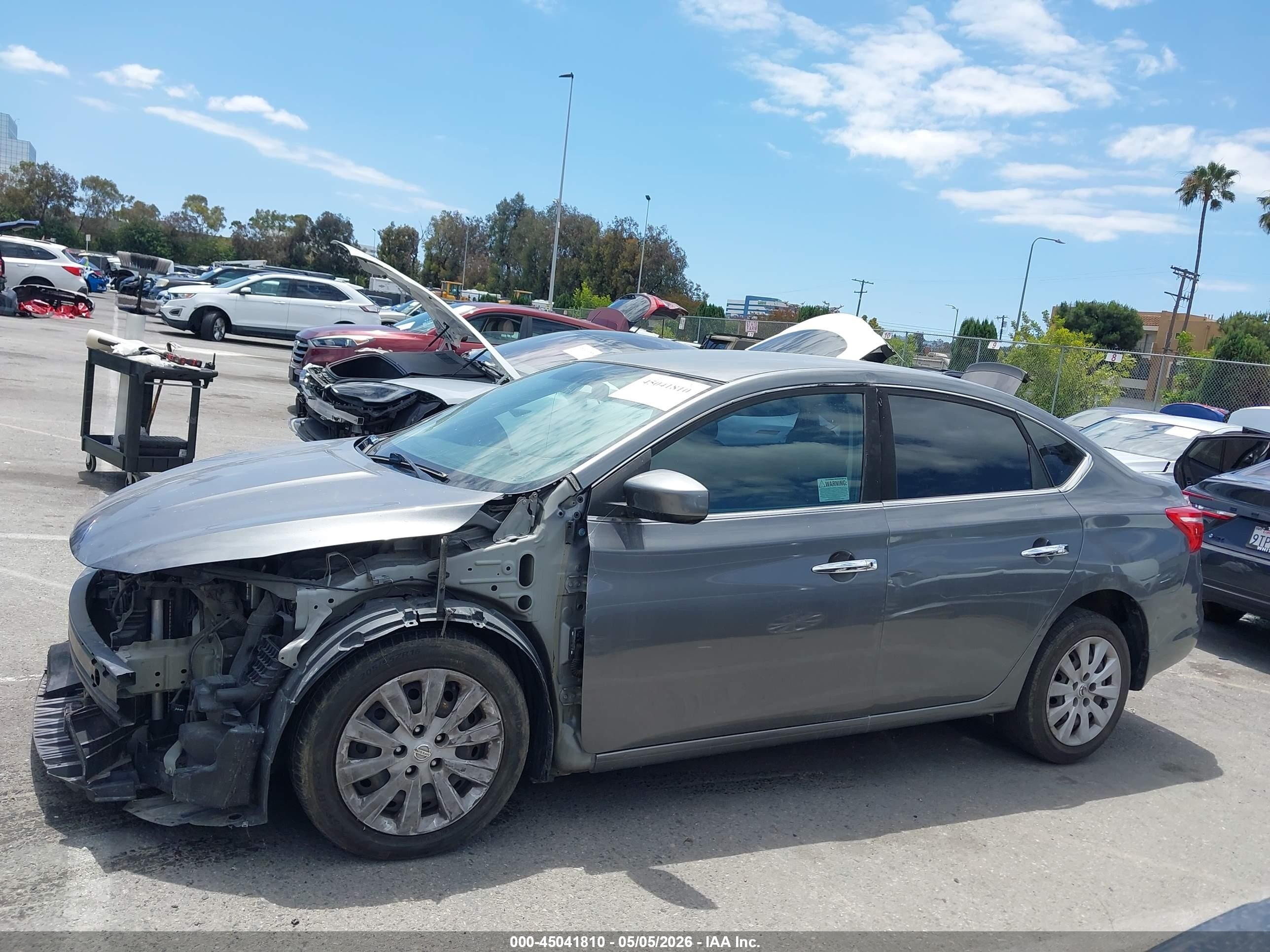 2019 Nissan Sentra S Gray vin: 3N1AB7AP7KY298075