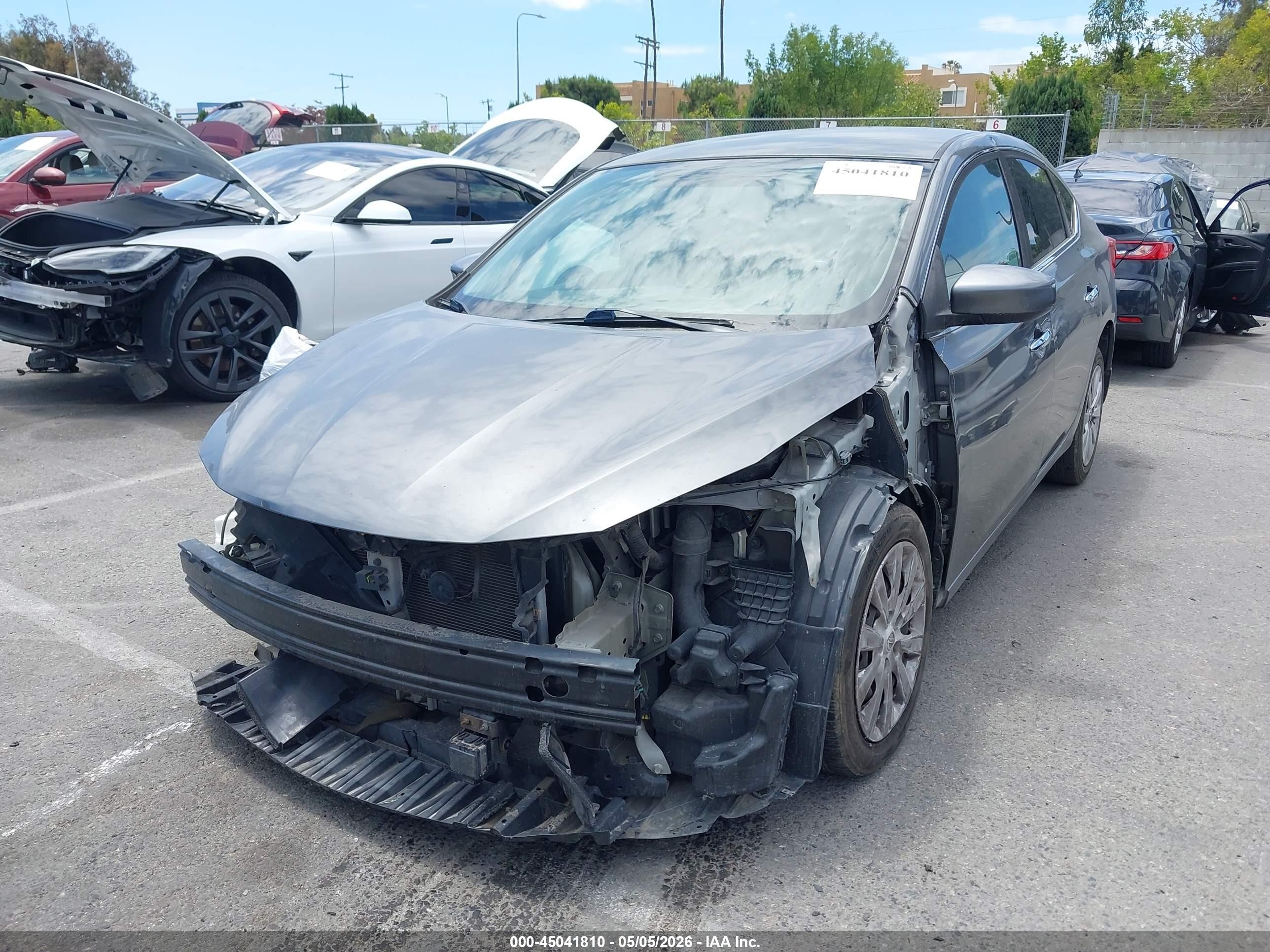 2019 Nissan Sentra S Gray vin: 3N1AB7AP7KY298075