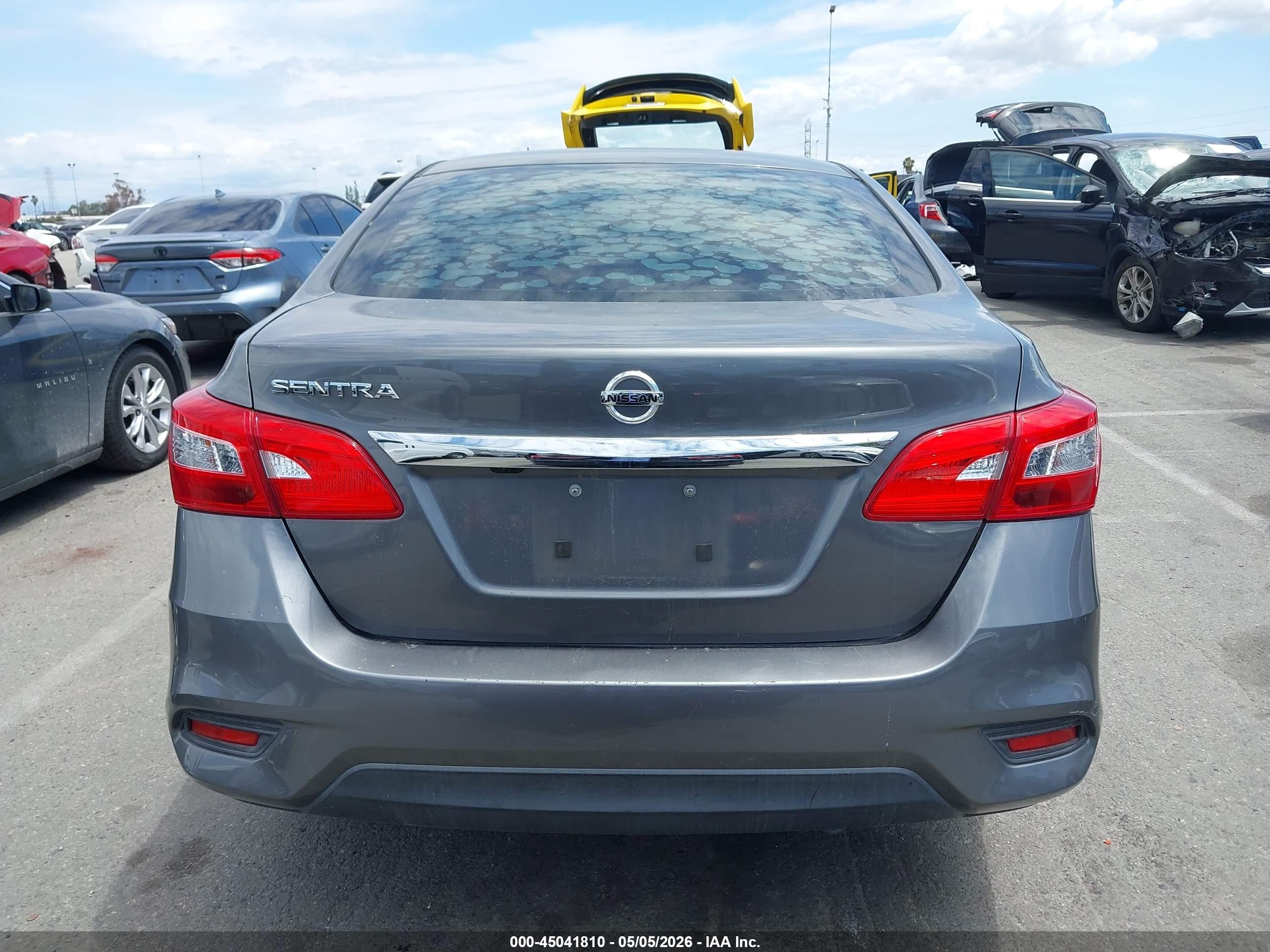 2019 Nissan Sentra S Gray vin: 3N1AB7AP7KY298075