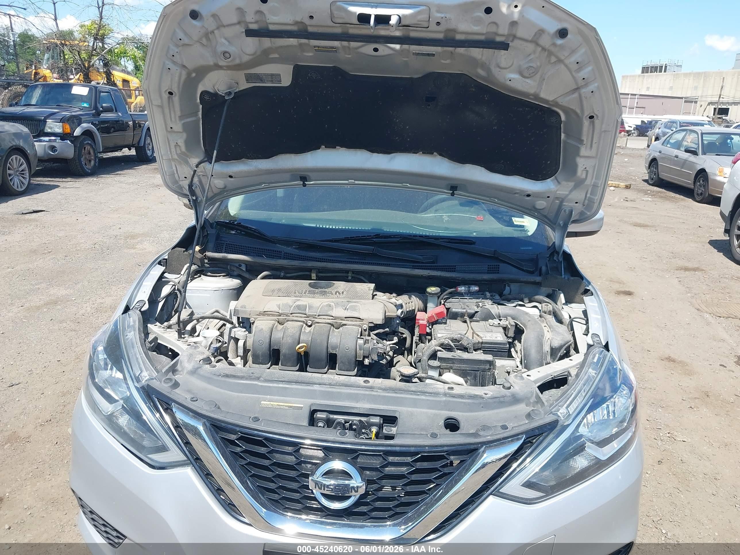 2019 Nissan Sentra Sv Silver vin: 3N1AB7AP7KY313447