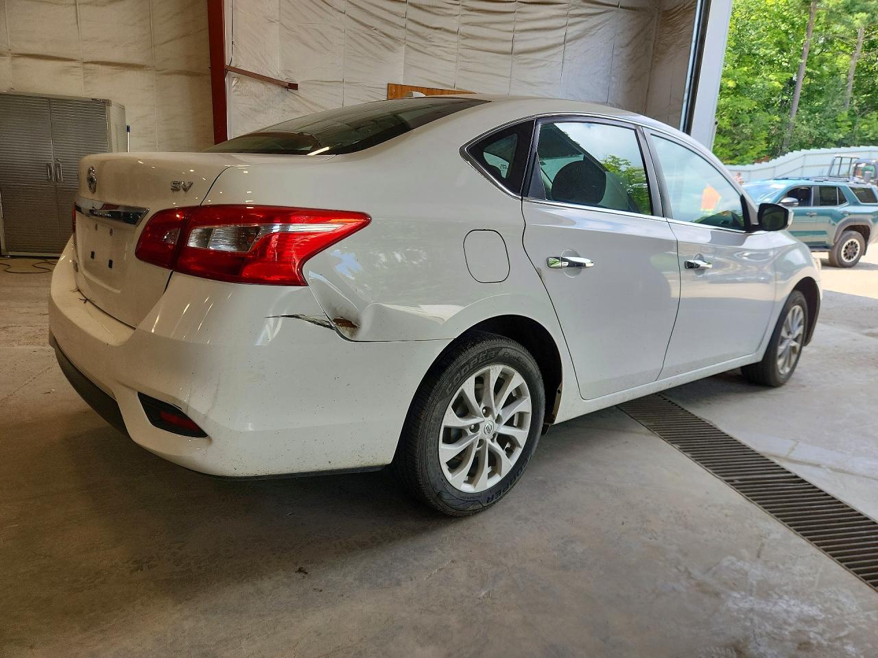 2019 Nissan Sentra Sv White vin: 3N1AB7AP7KY361000