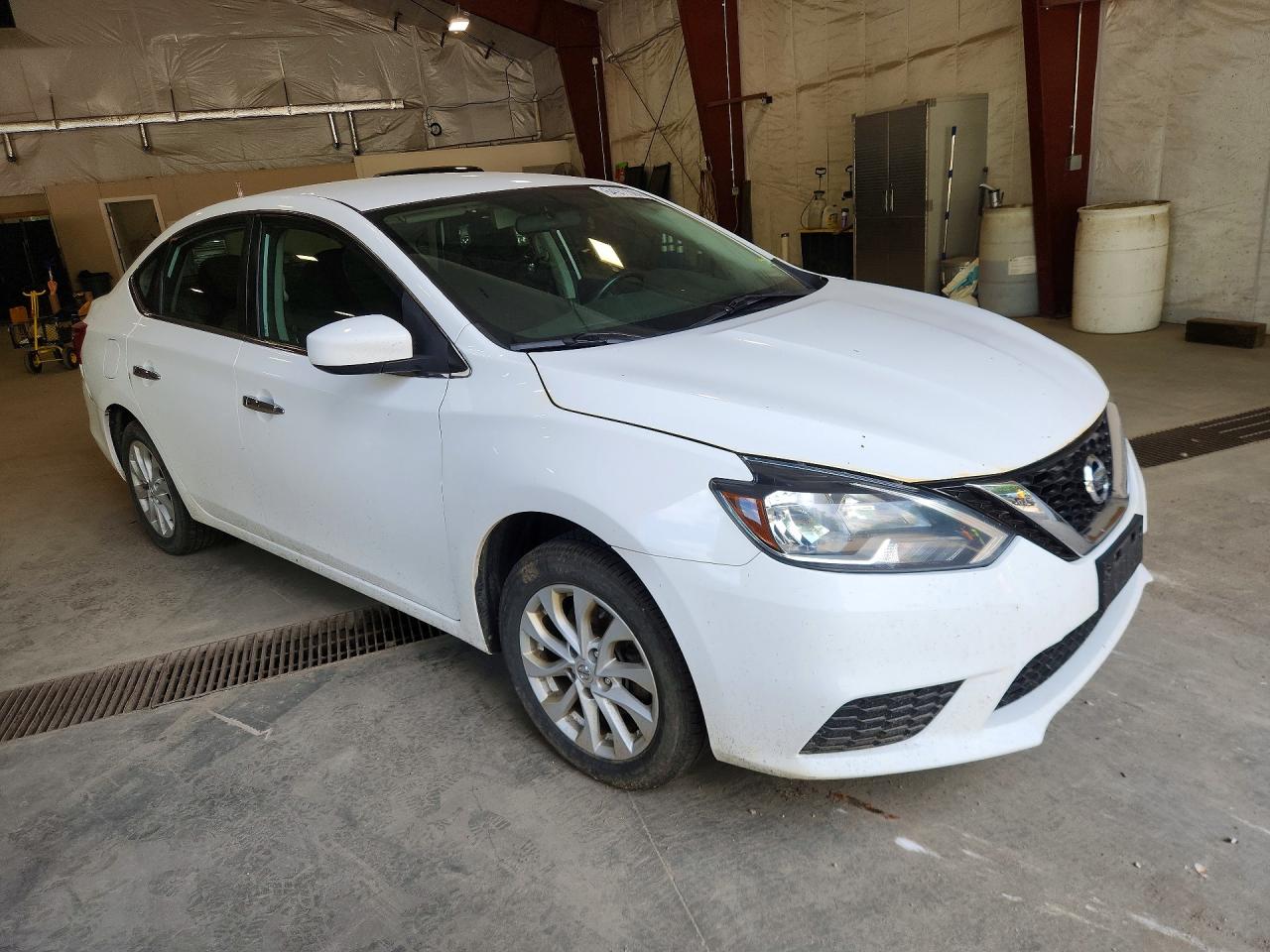 2019 Nissan Sentra Sv White vin: 3N1AB7AP7KY361000